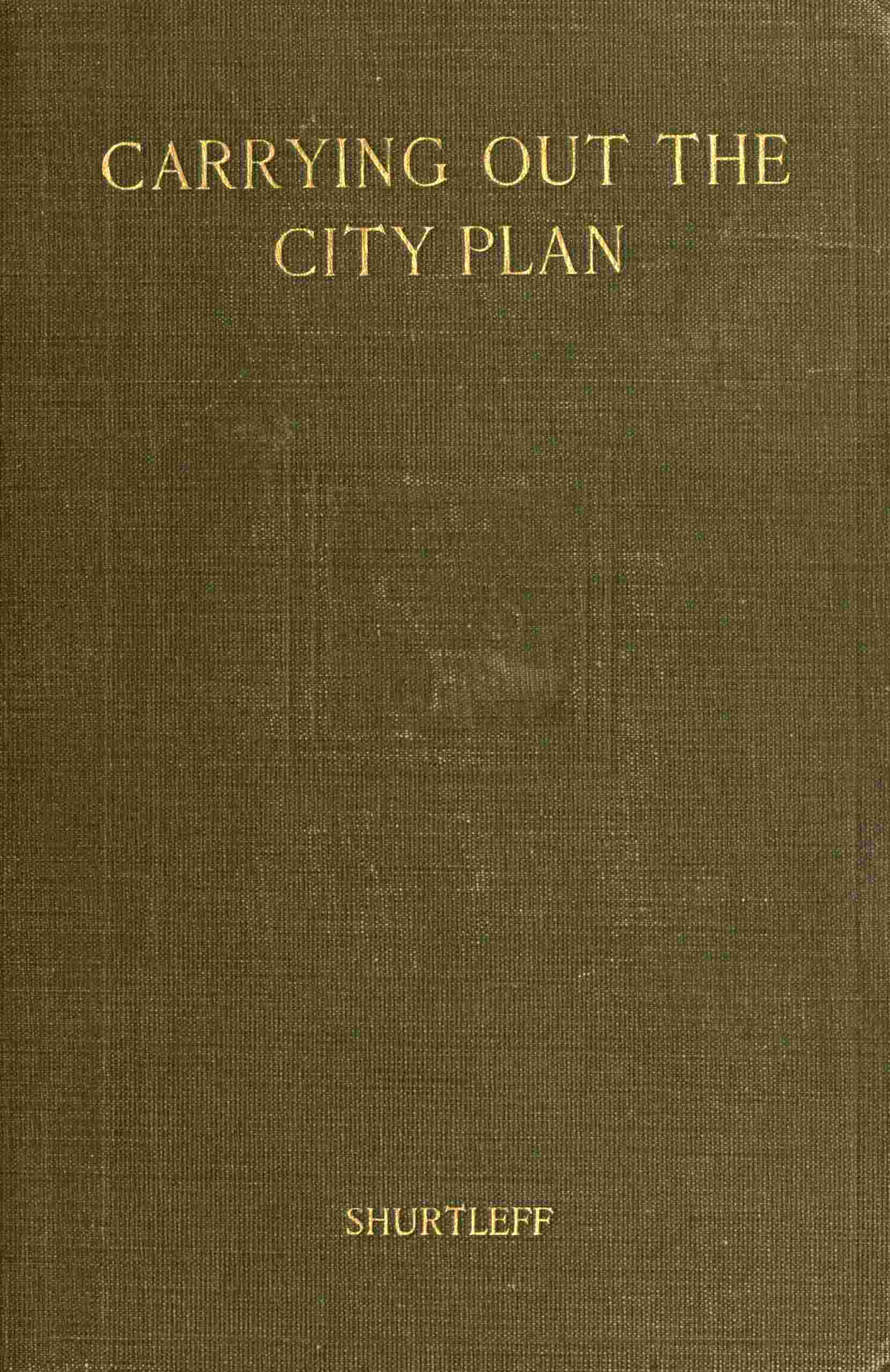 Carrying out the city plan cover