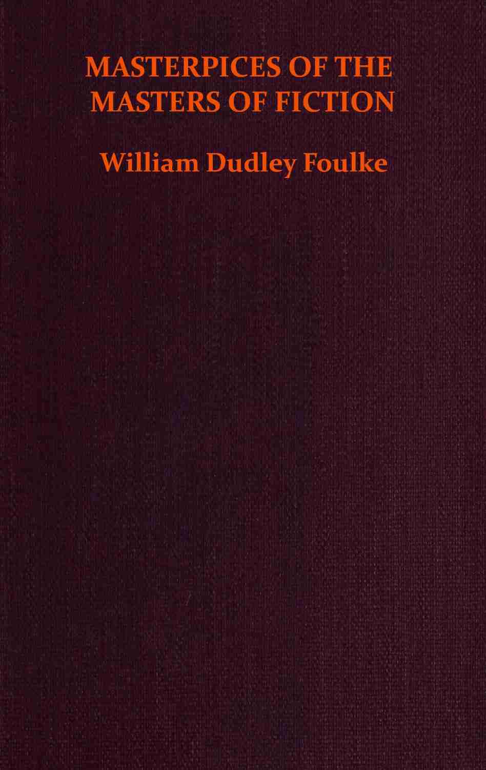 Masterpieces of the masters of fiction cover