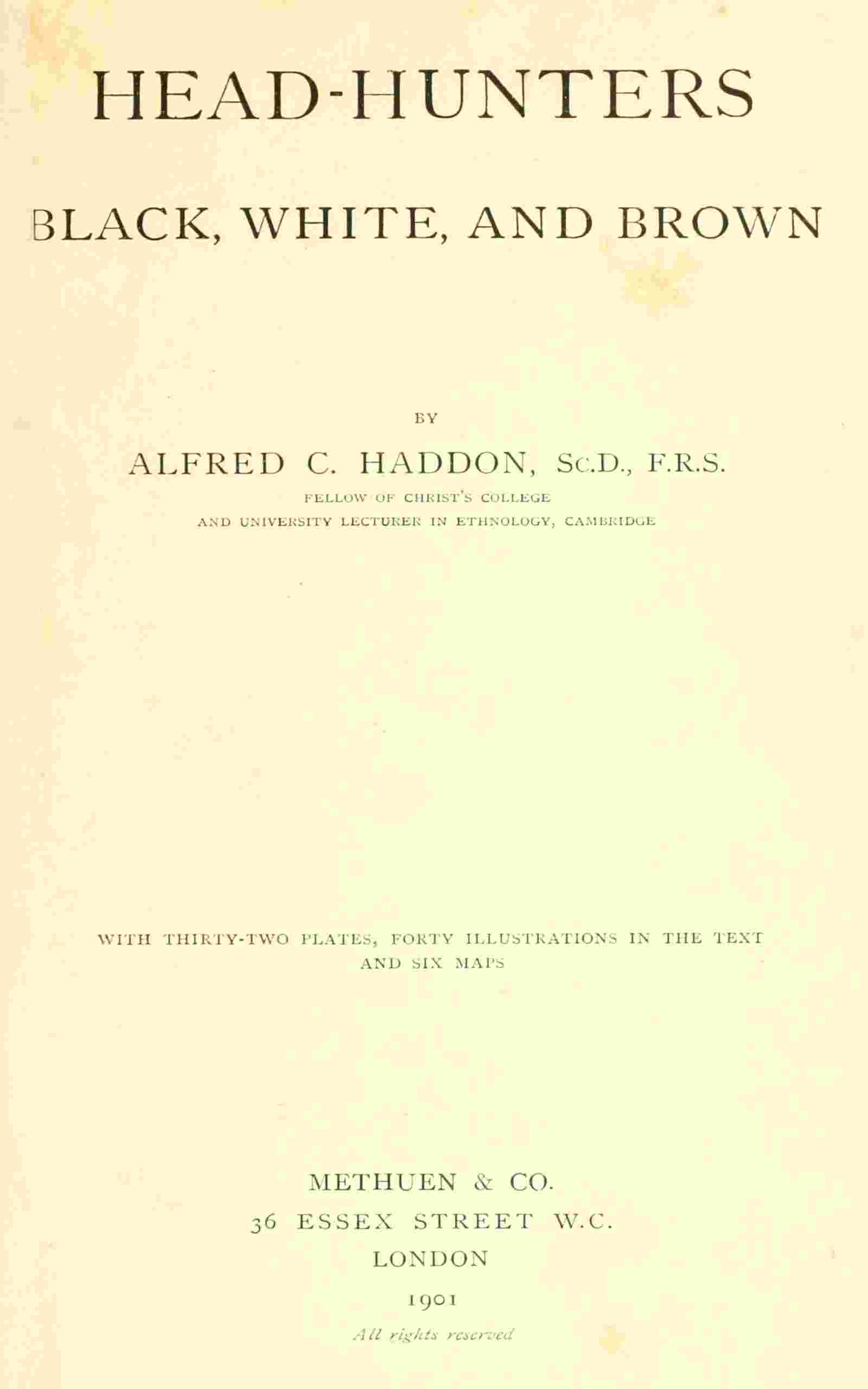 Head-hunters, black, white, and brown cover