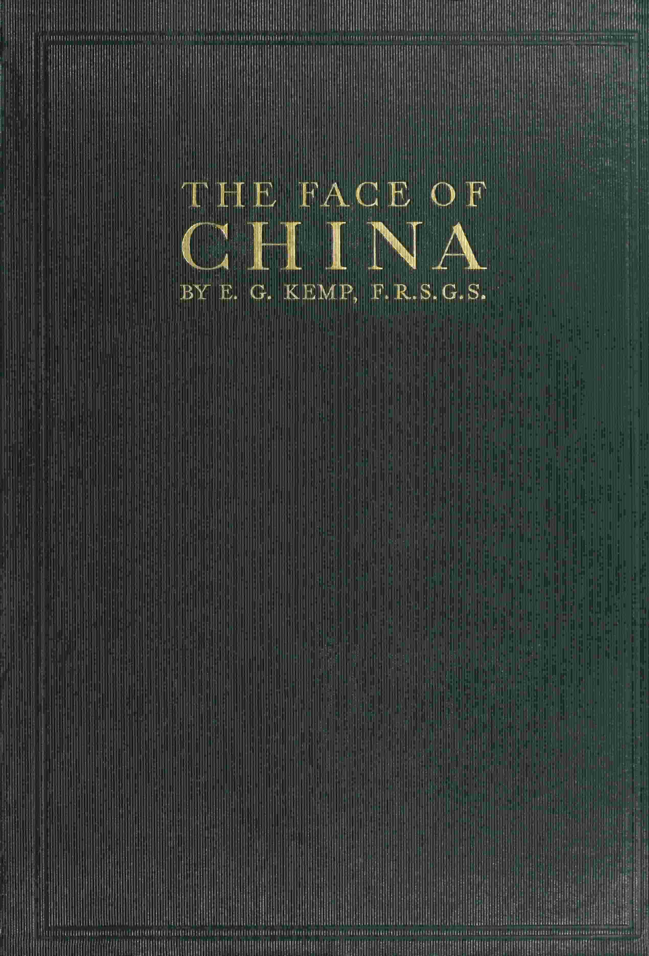 The face of China cover