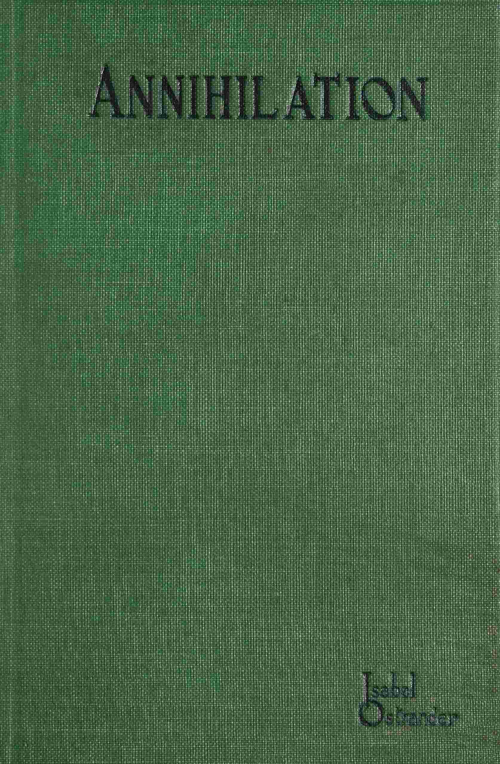 Annihilation cover