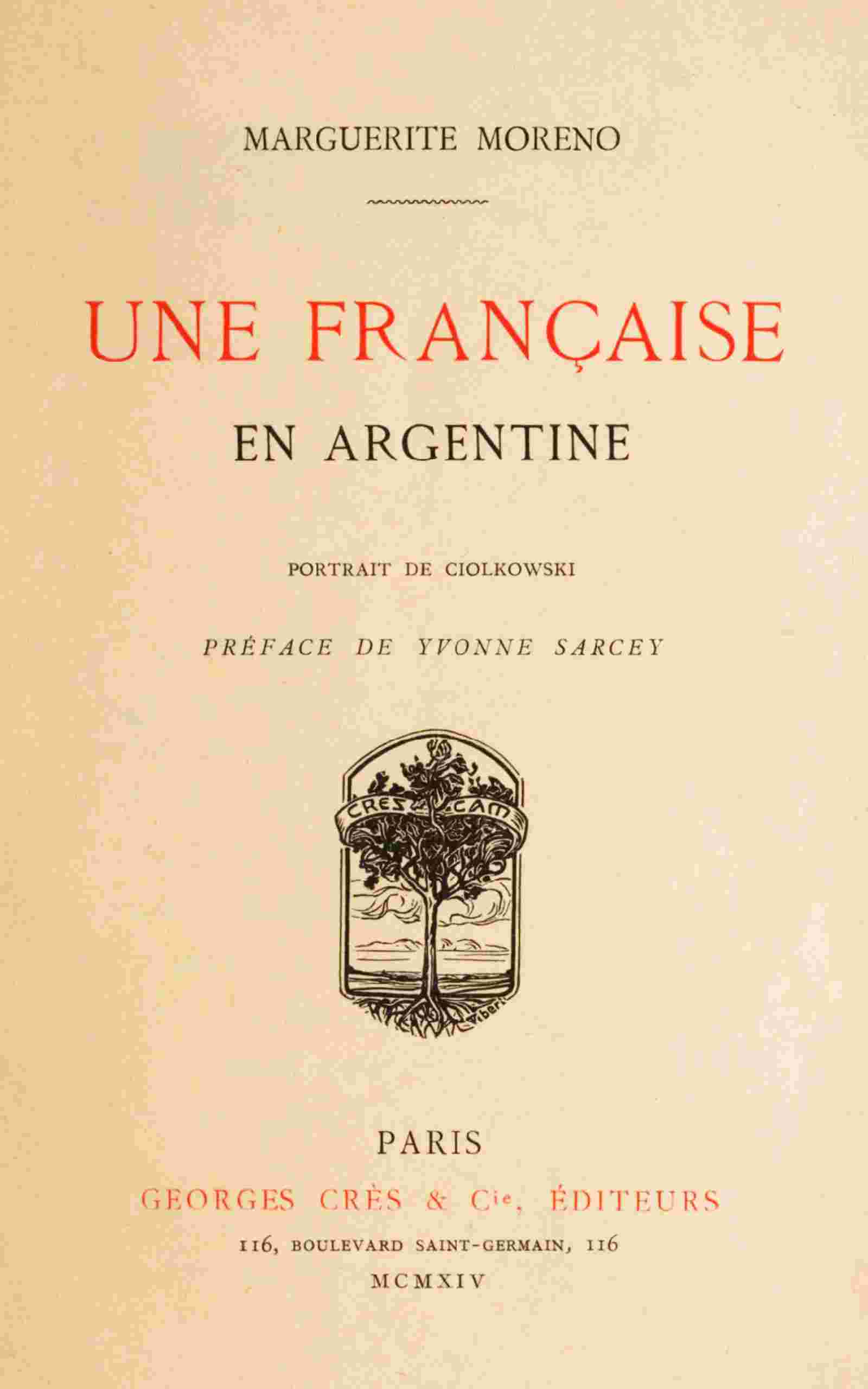 Une Française en Argentine cover