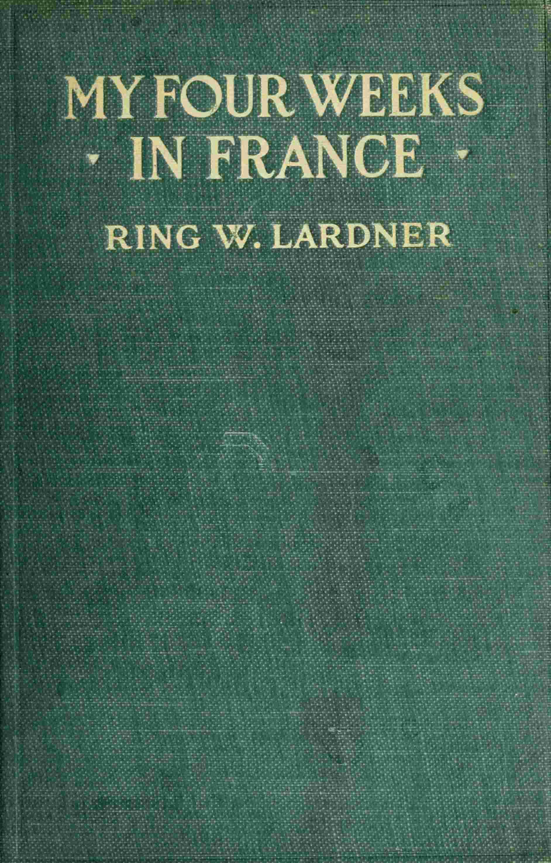 My four weeks in France cover