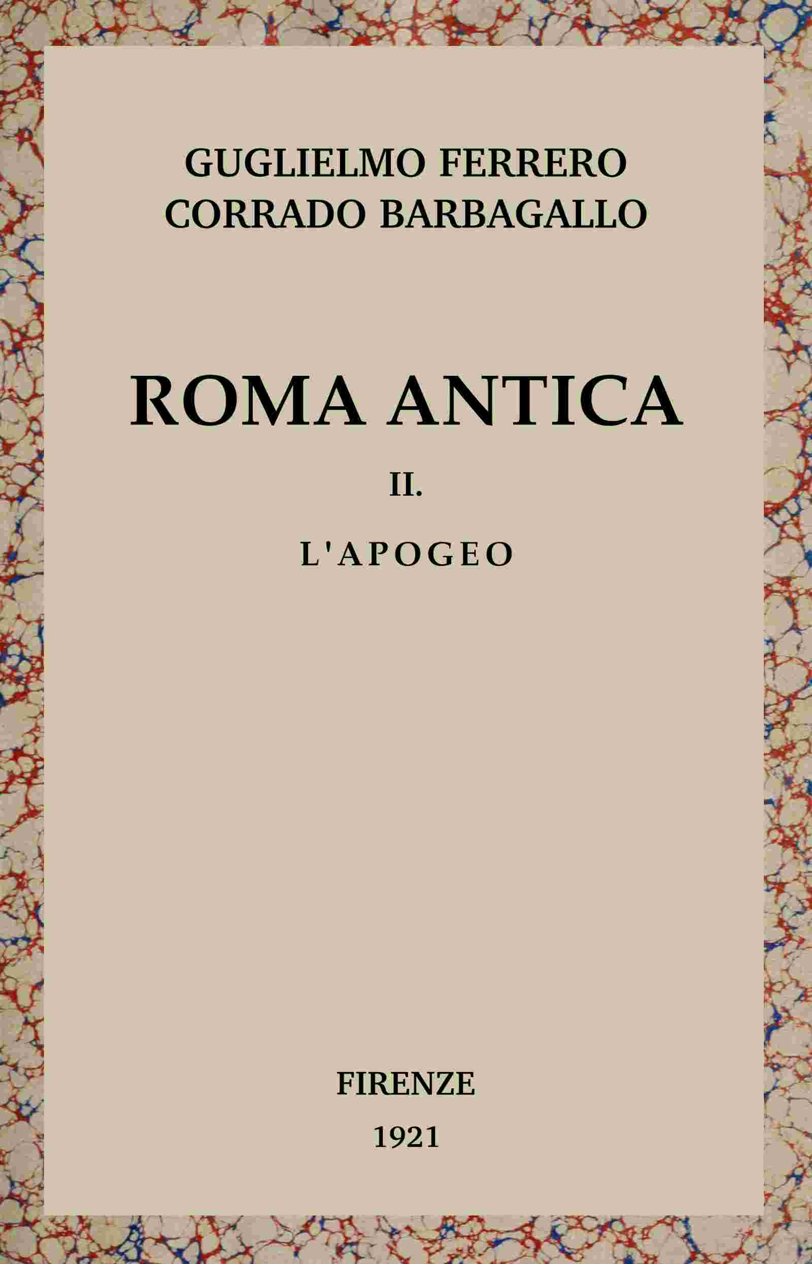 Roma antica, Vol. 2/3 cover