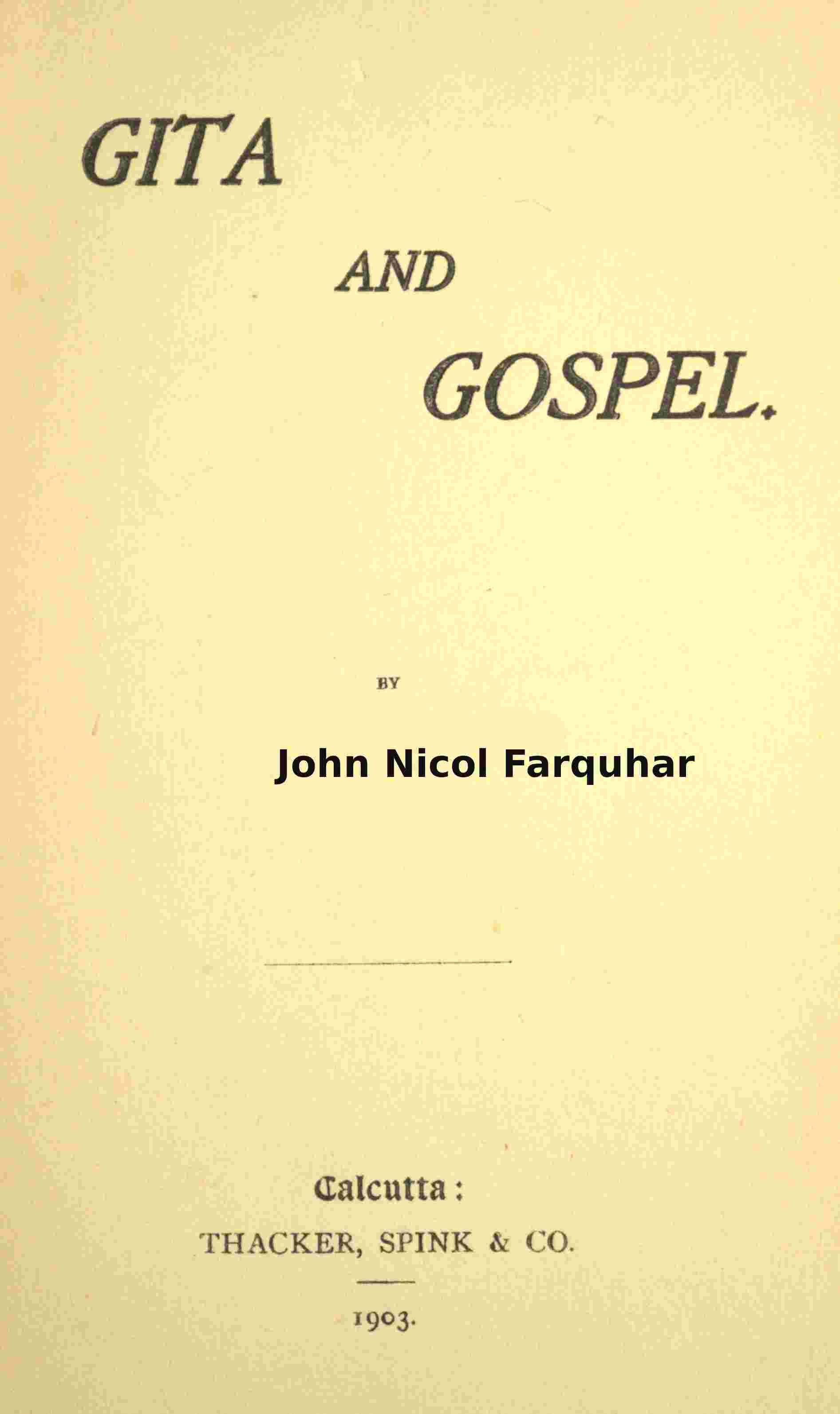 Gita and gospel cover