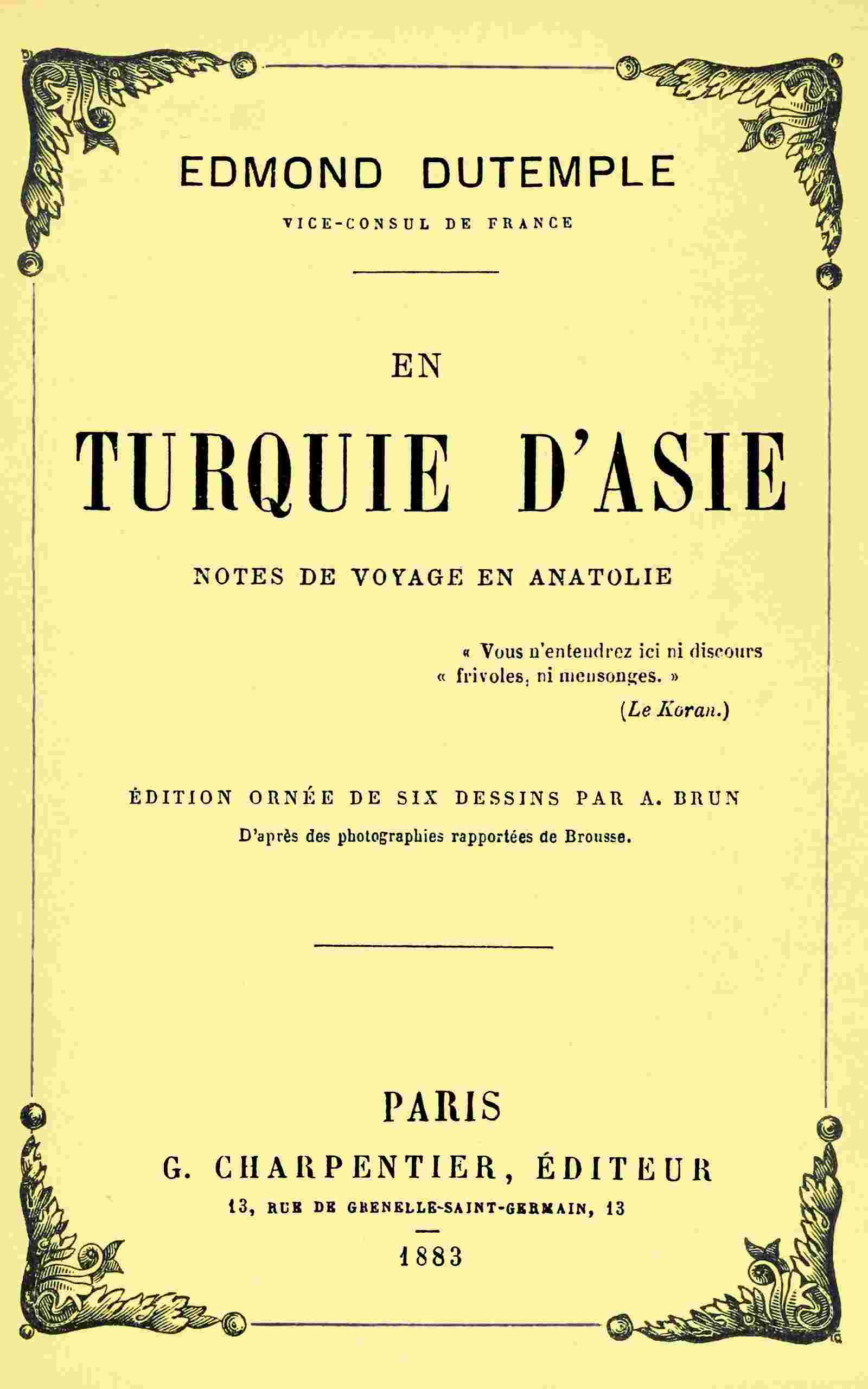En Turquie d'Asie cover