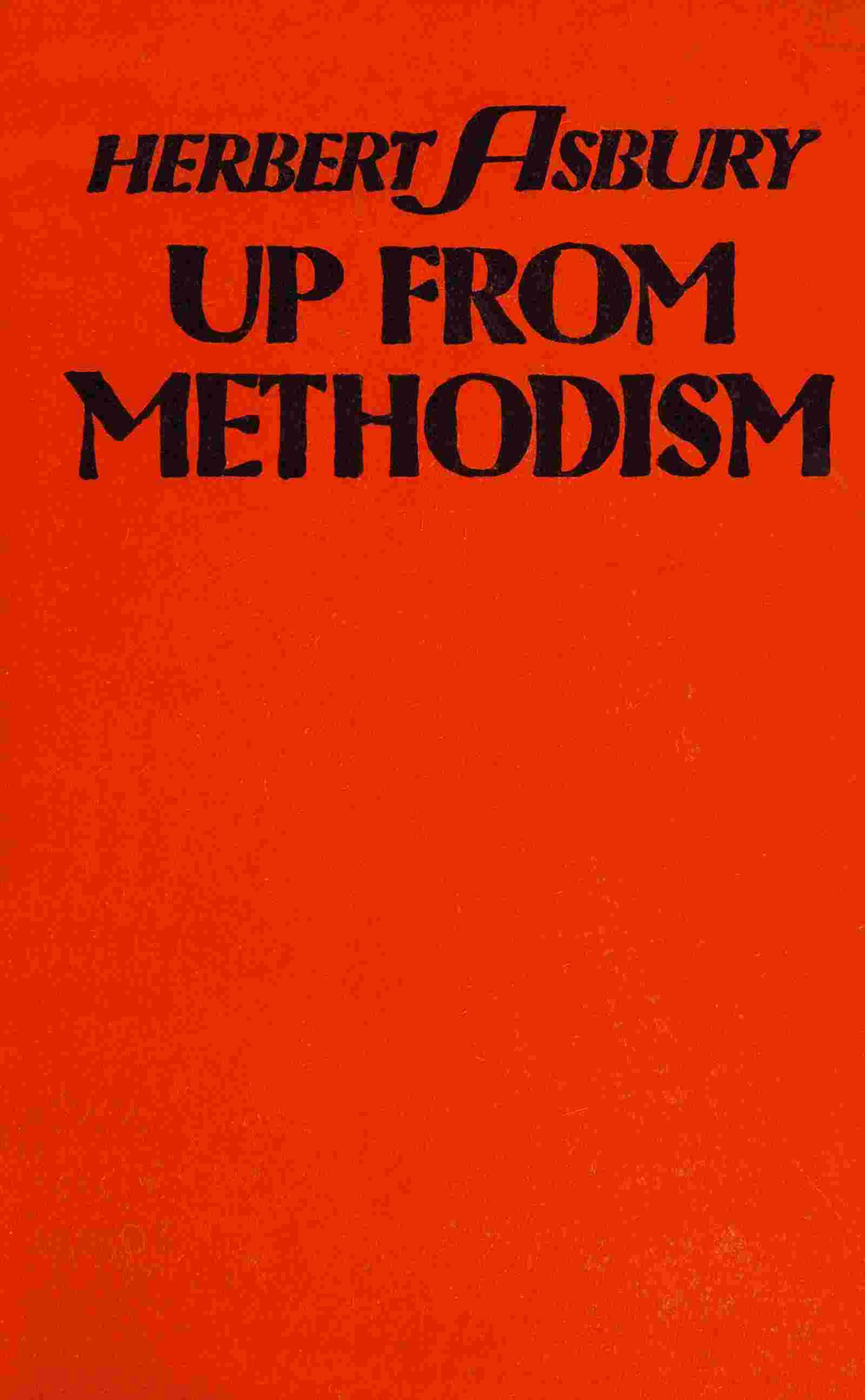 Up from Methodism cover