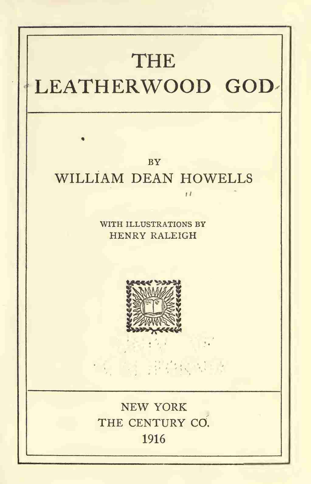The Leatherwood God cover