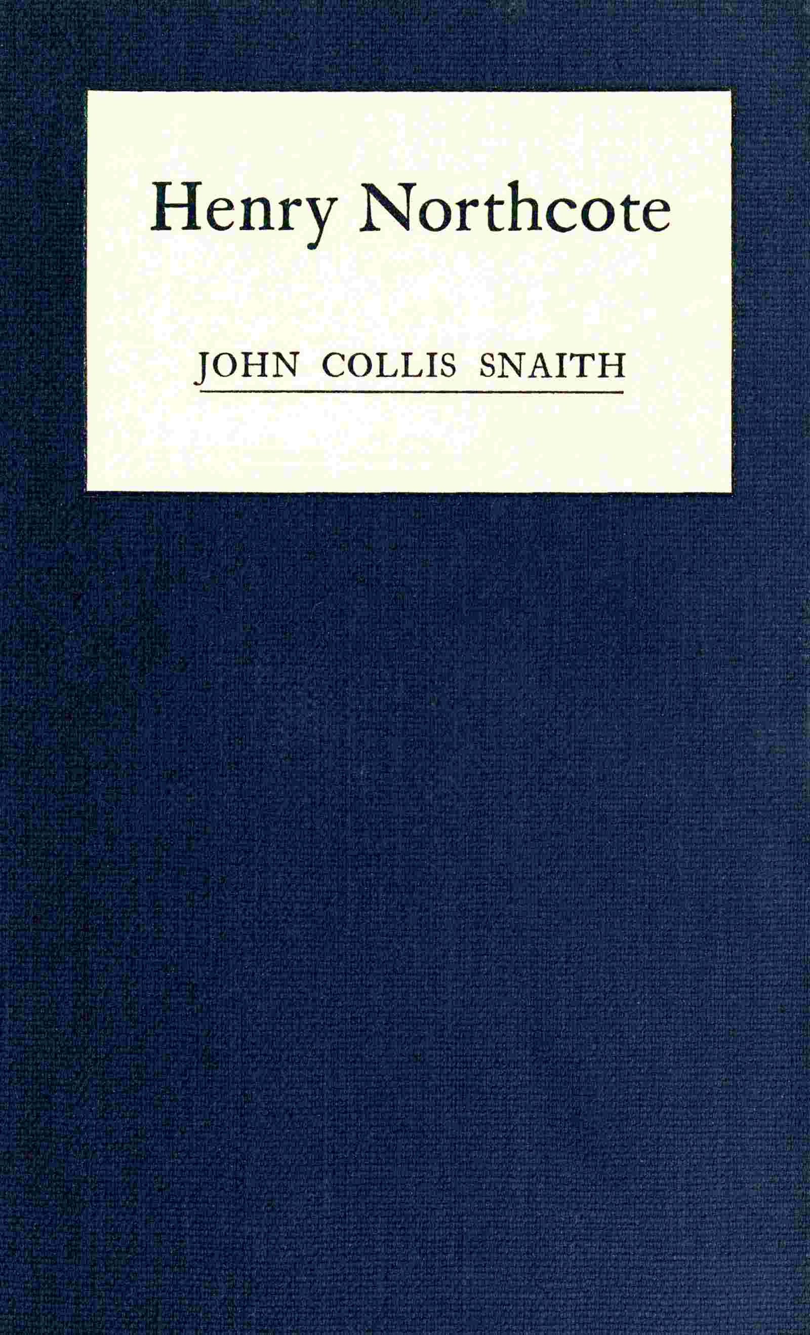 Henry Northcote cover