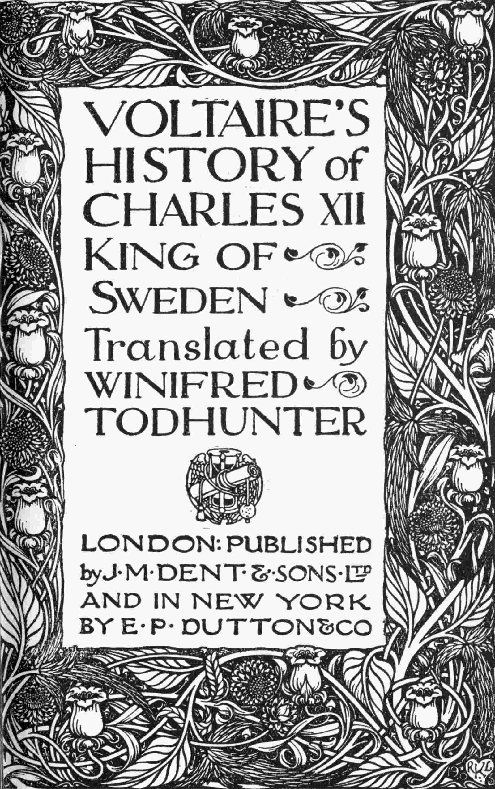 Voltaire's history of Charles XII, king of Sweden cover