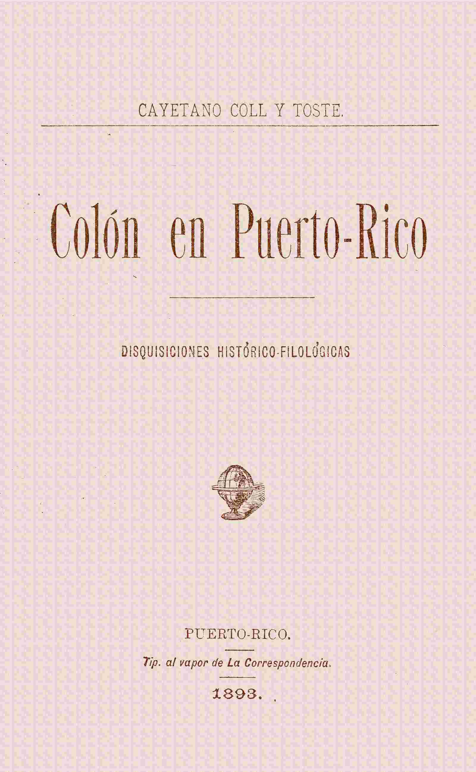Colon en Puerto-Rico cover