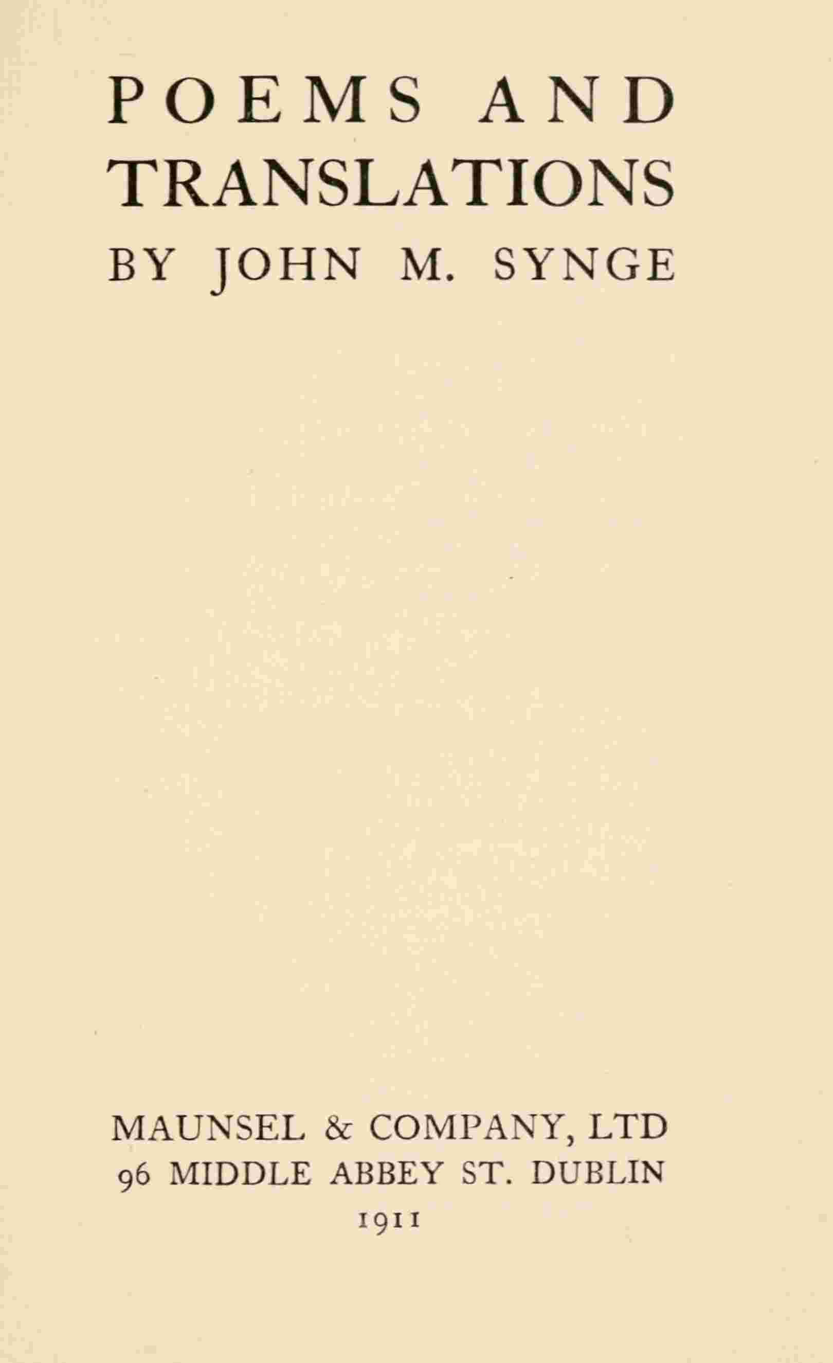 Poems and translations cover