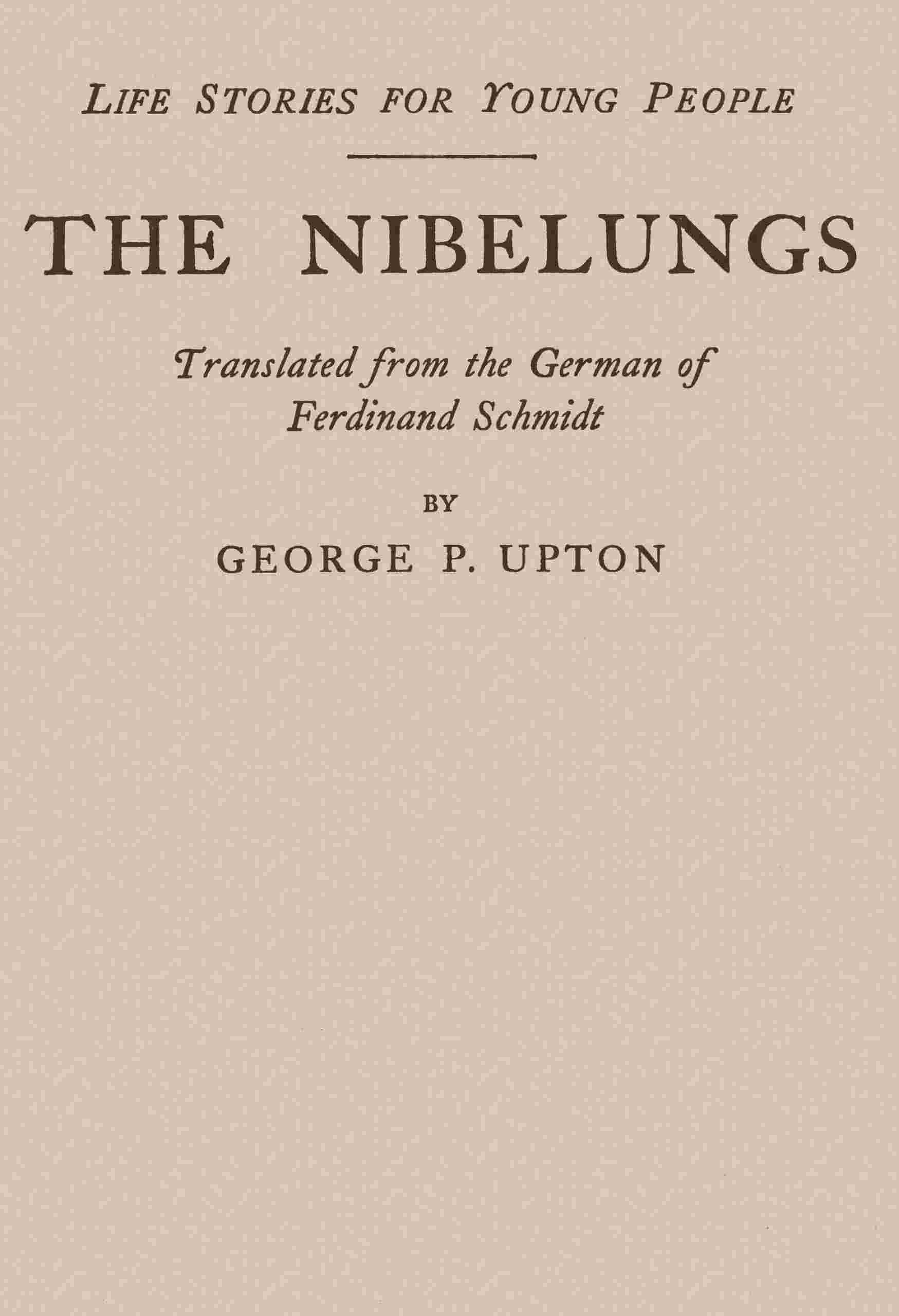 The Nibelungs cover