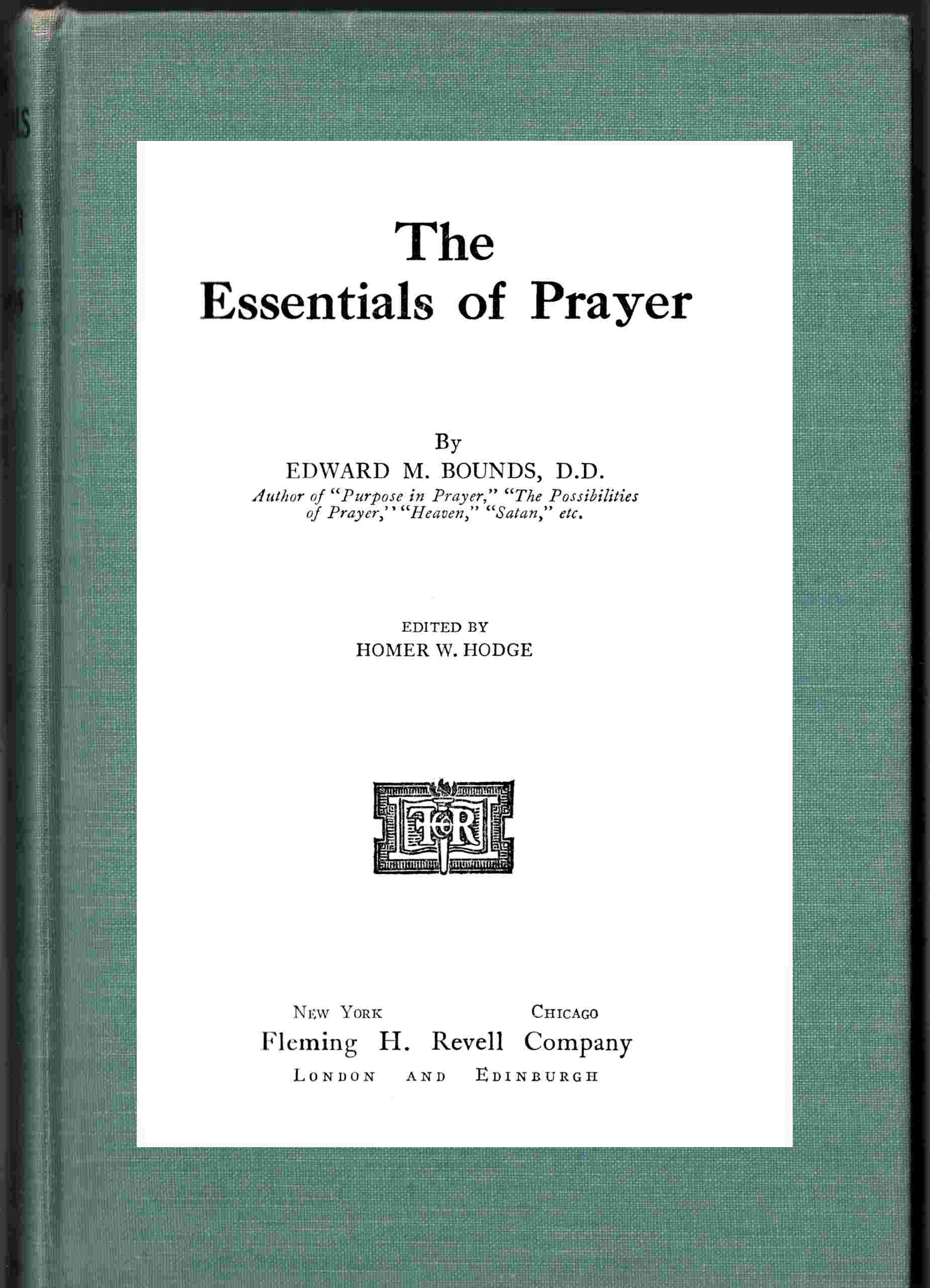 Essentials of prayer cover