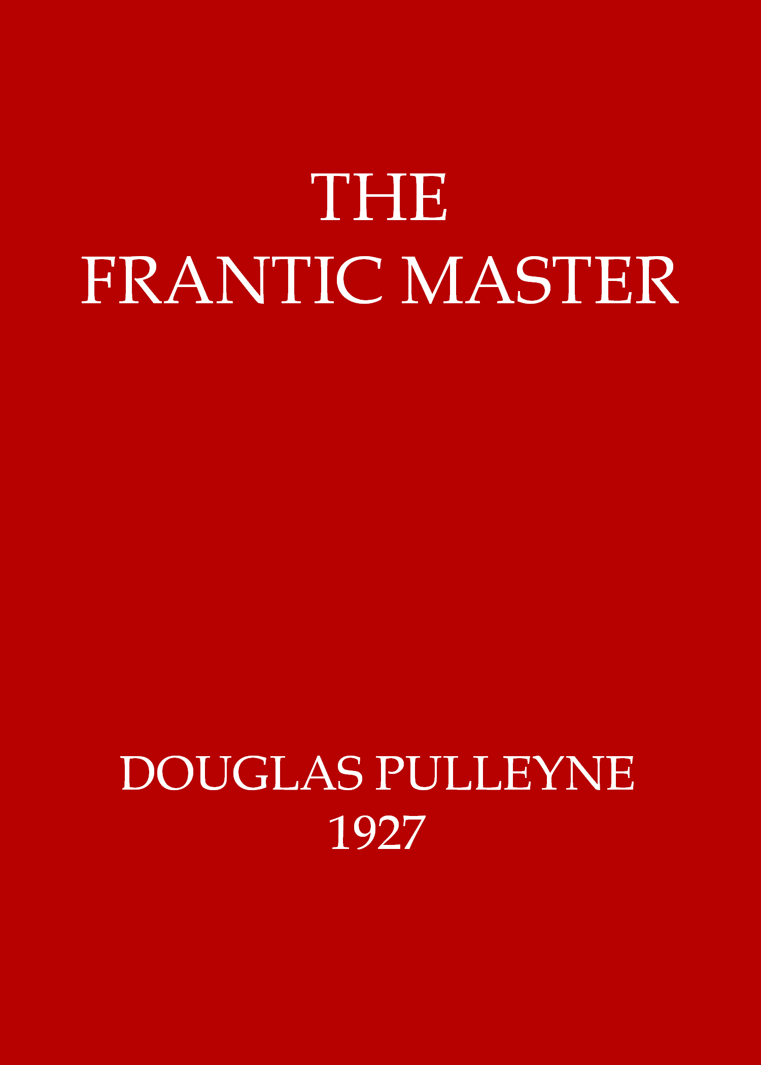 The frantic master cover