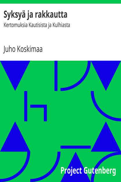 Syksyä ja rakkautta cover
