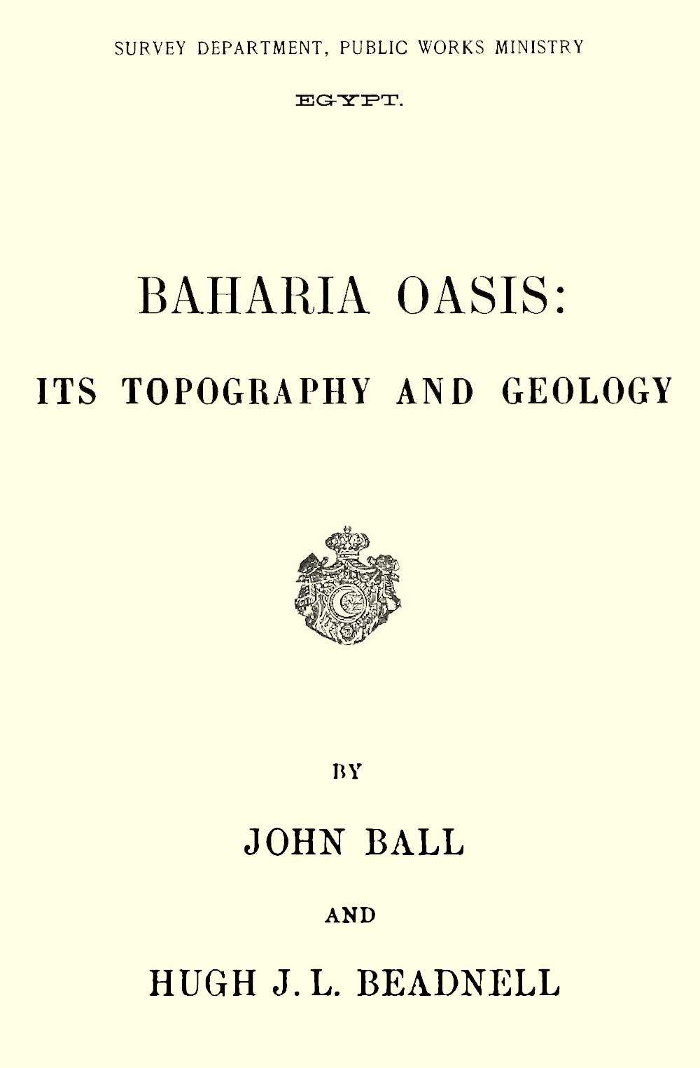 Baharia Oasis cover