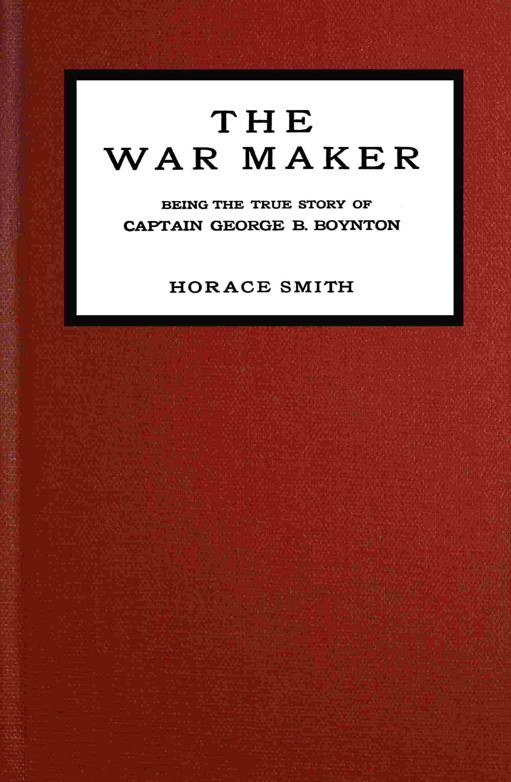 The war maker cover