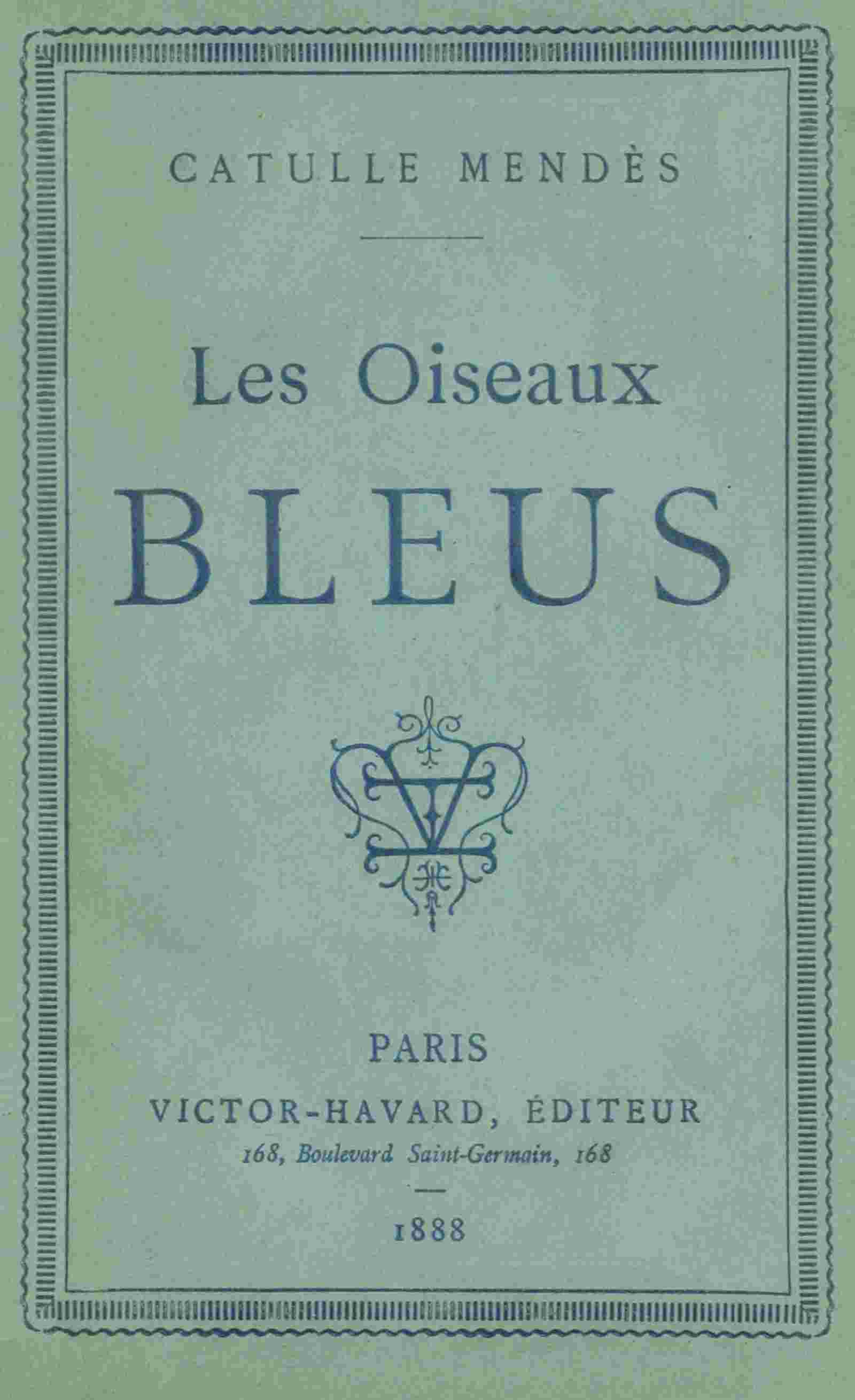 Les oiseaux bleus cover