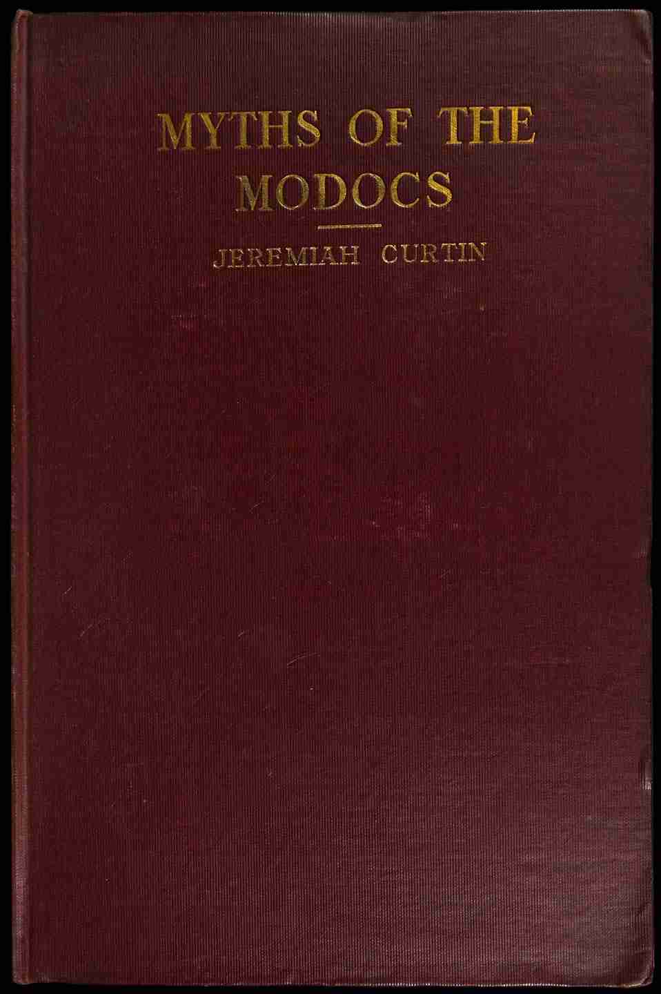 Myths of the Modocs cover