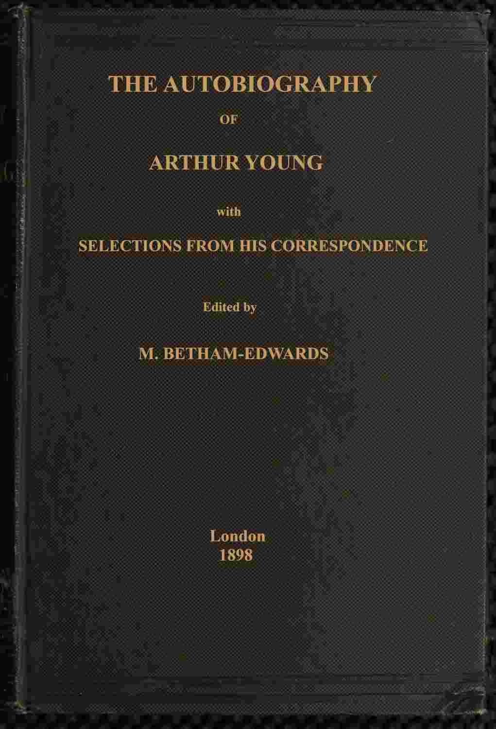 The autobiography of Arthur Young cover