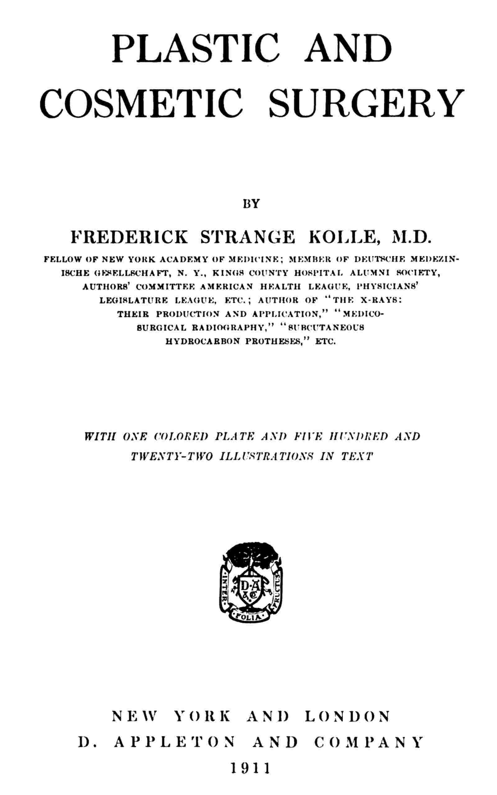Plastic and cosmetic surgery cover