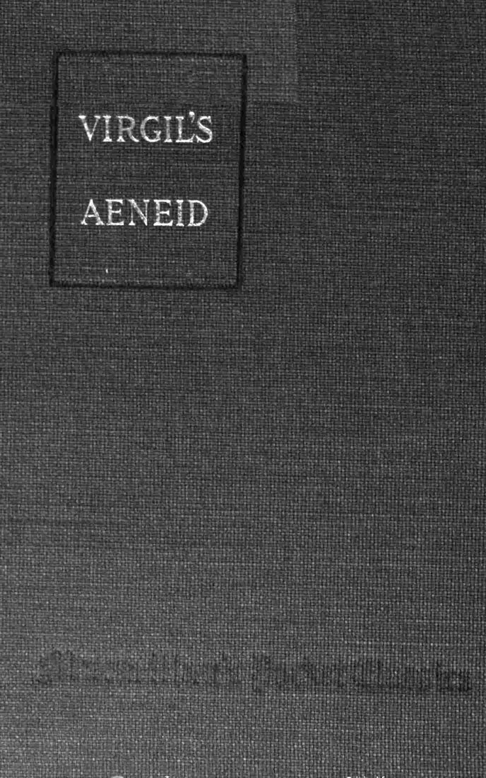 The Æneid of Virgil translated into English prose cover
