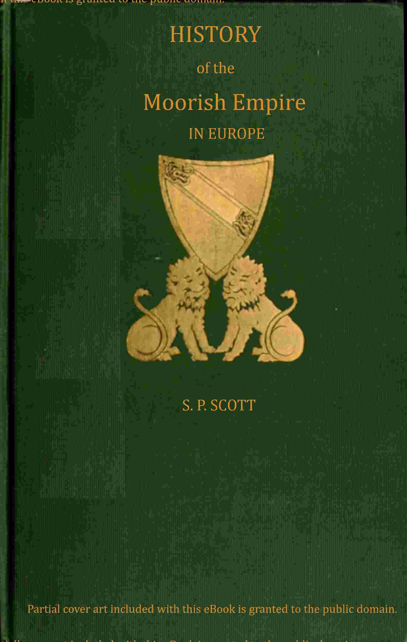 History of the Moorish Empire in Europe, Vol. 3 (of 3) cover