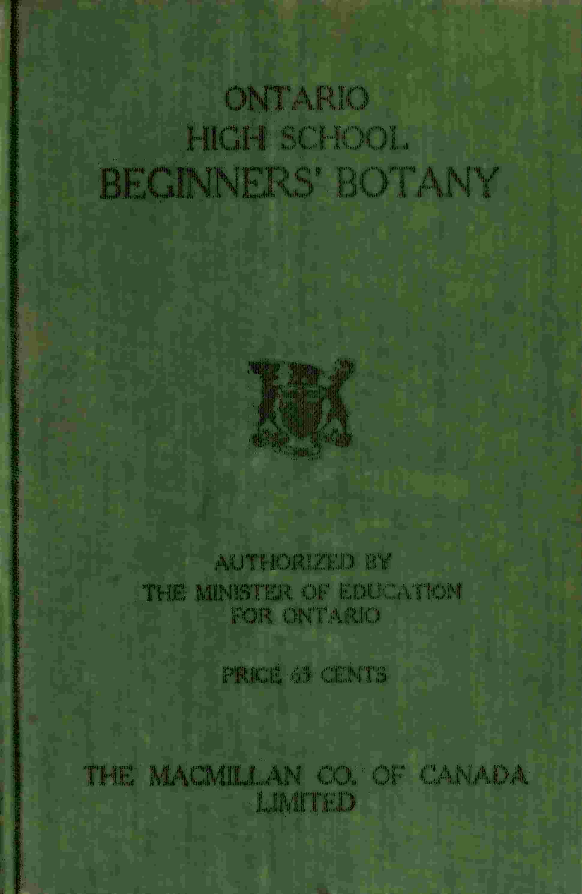 Beginners' botany cover
