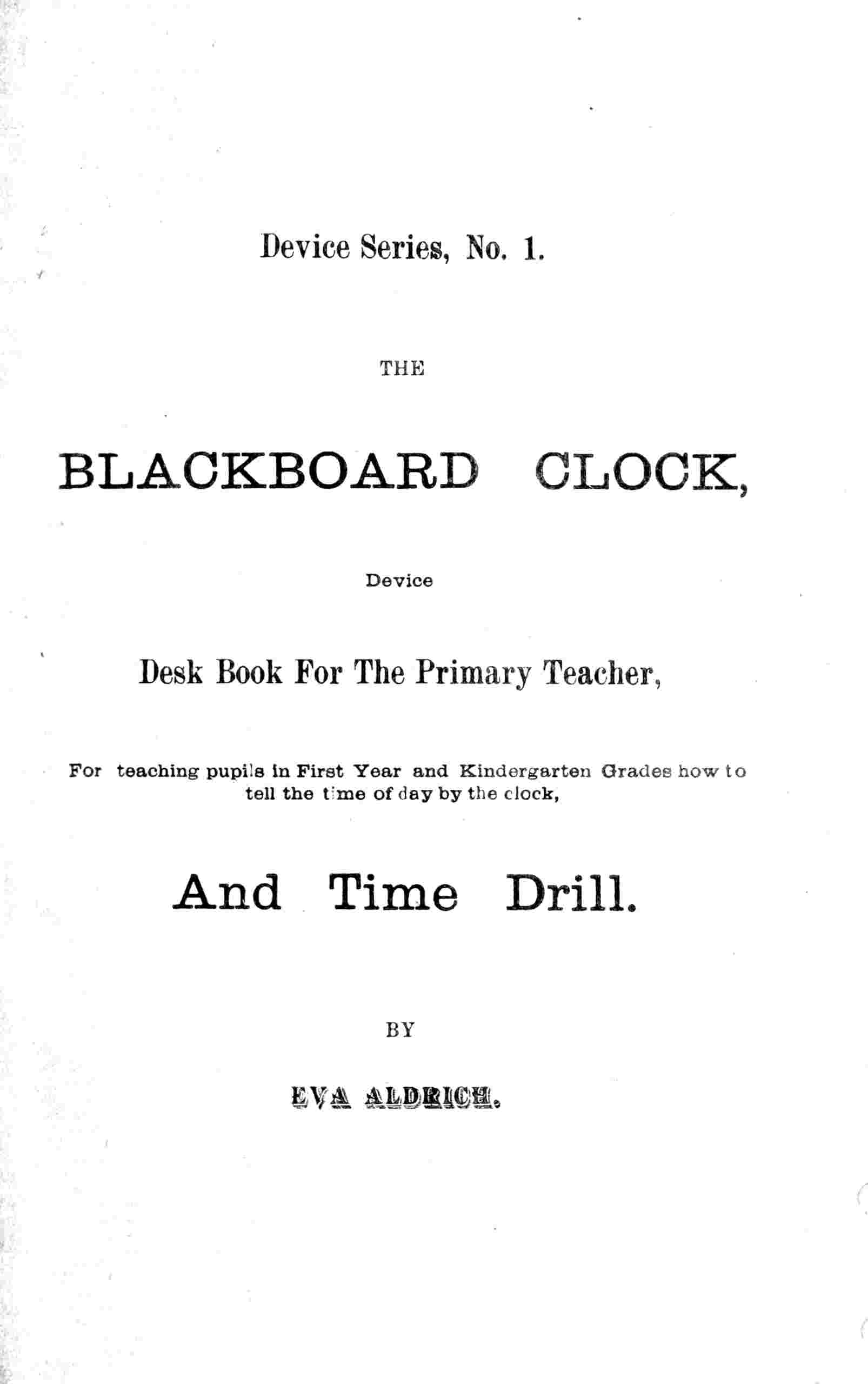 The blackboard clock cover