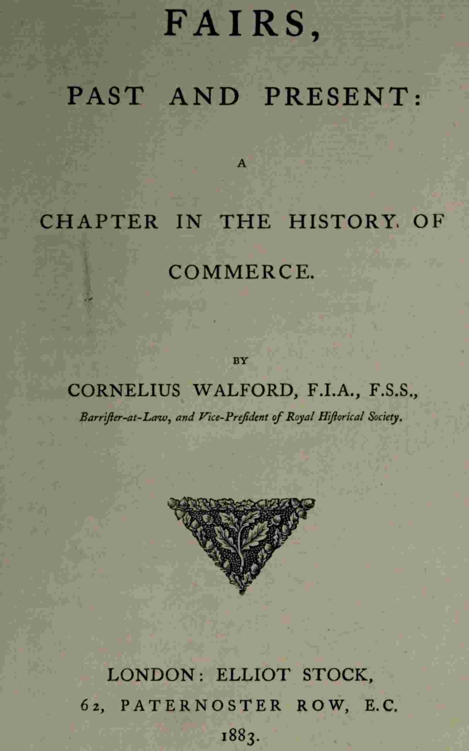 Fairs, past and present cover
