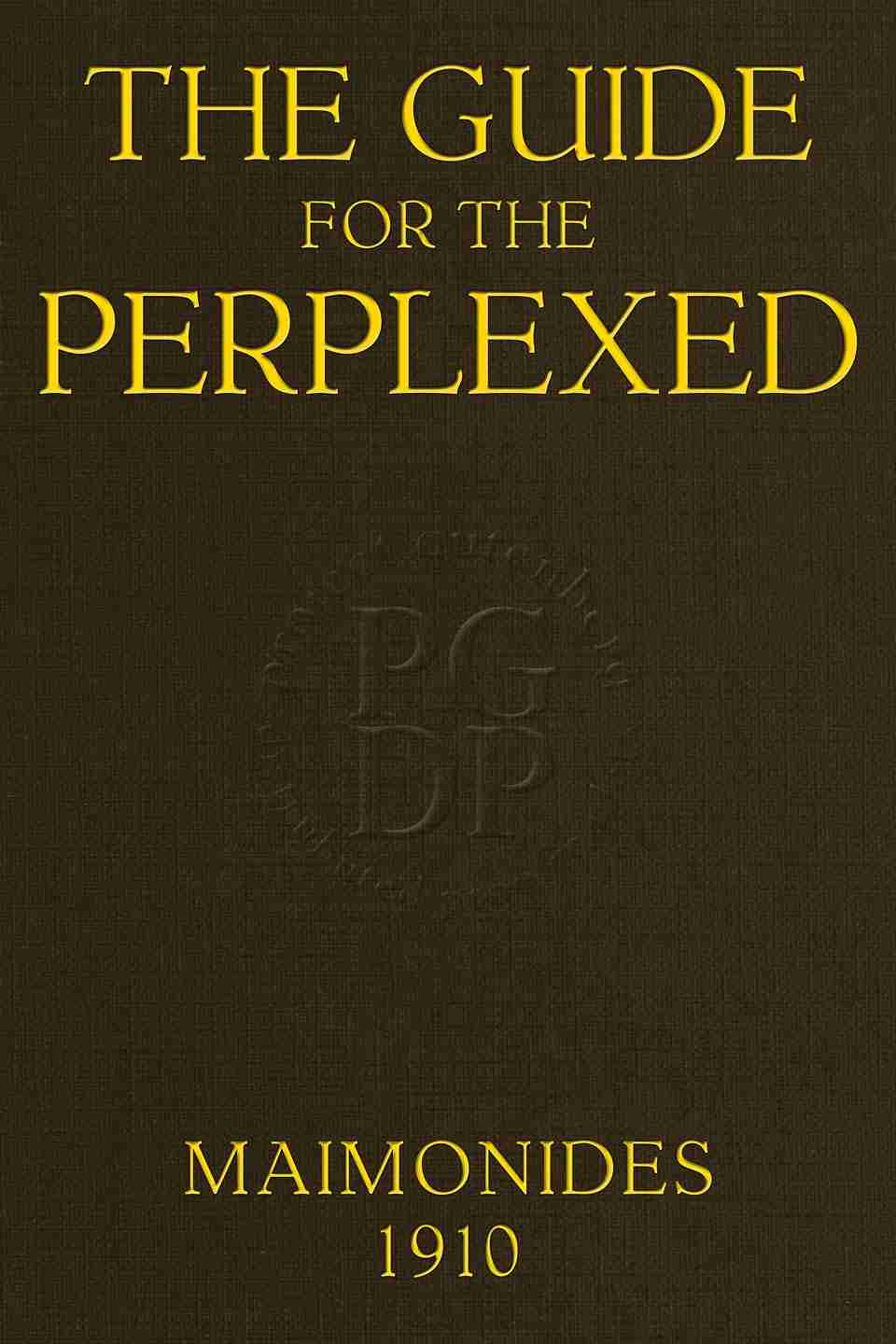 The guide for the perplexed cover