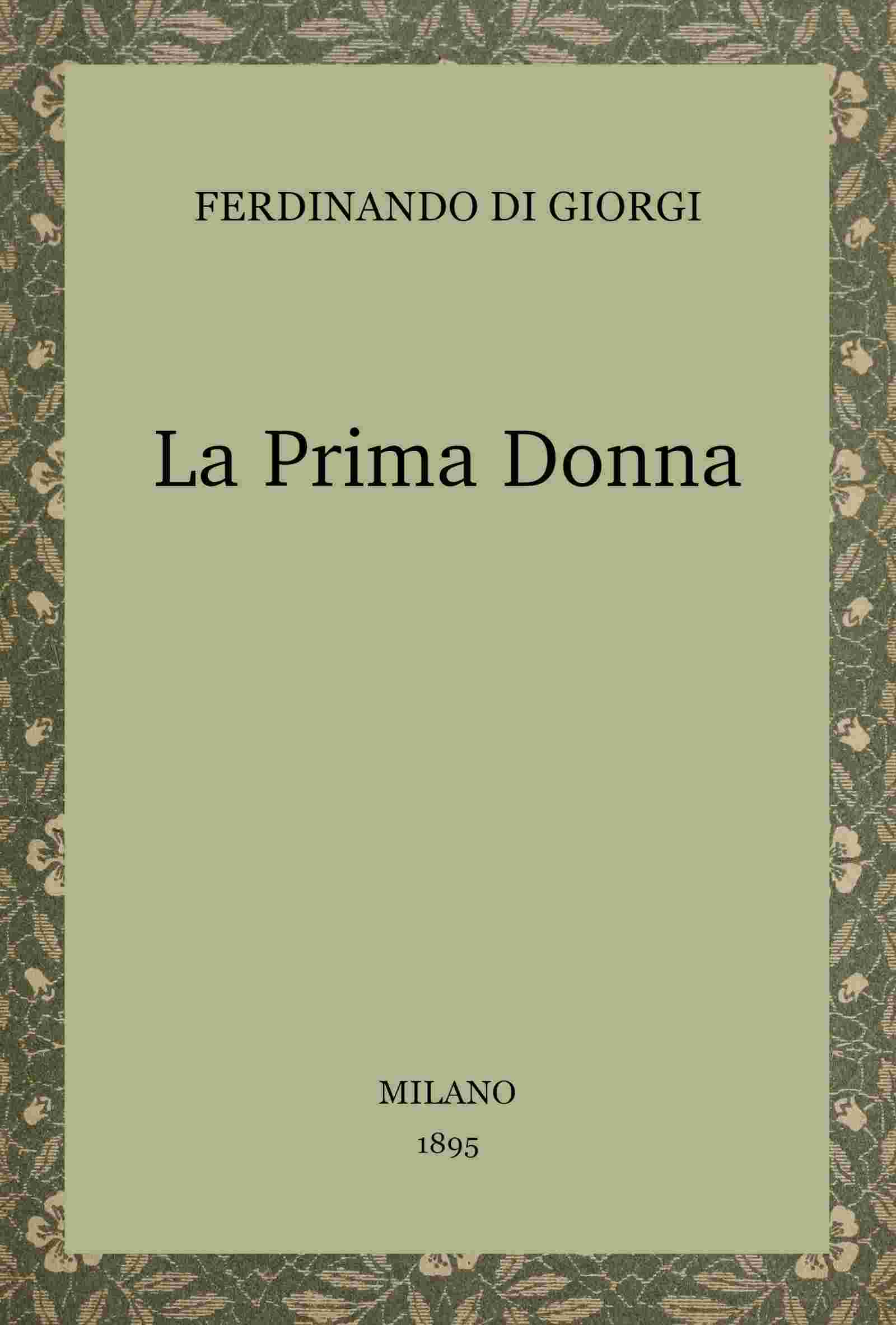La prima donna cover