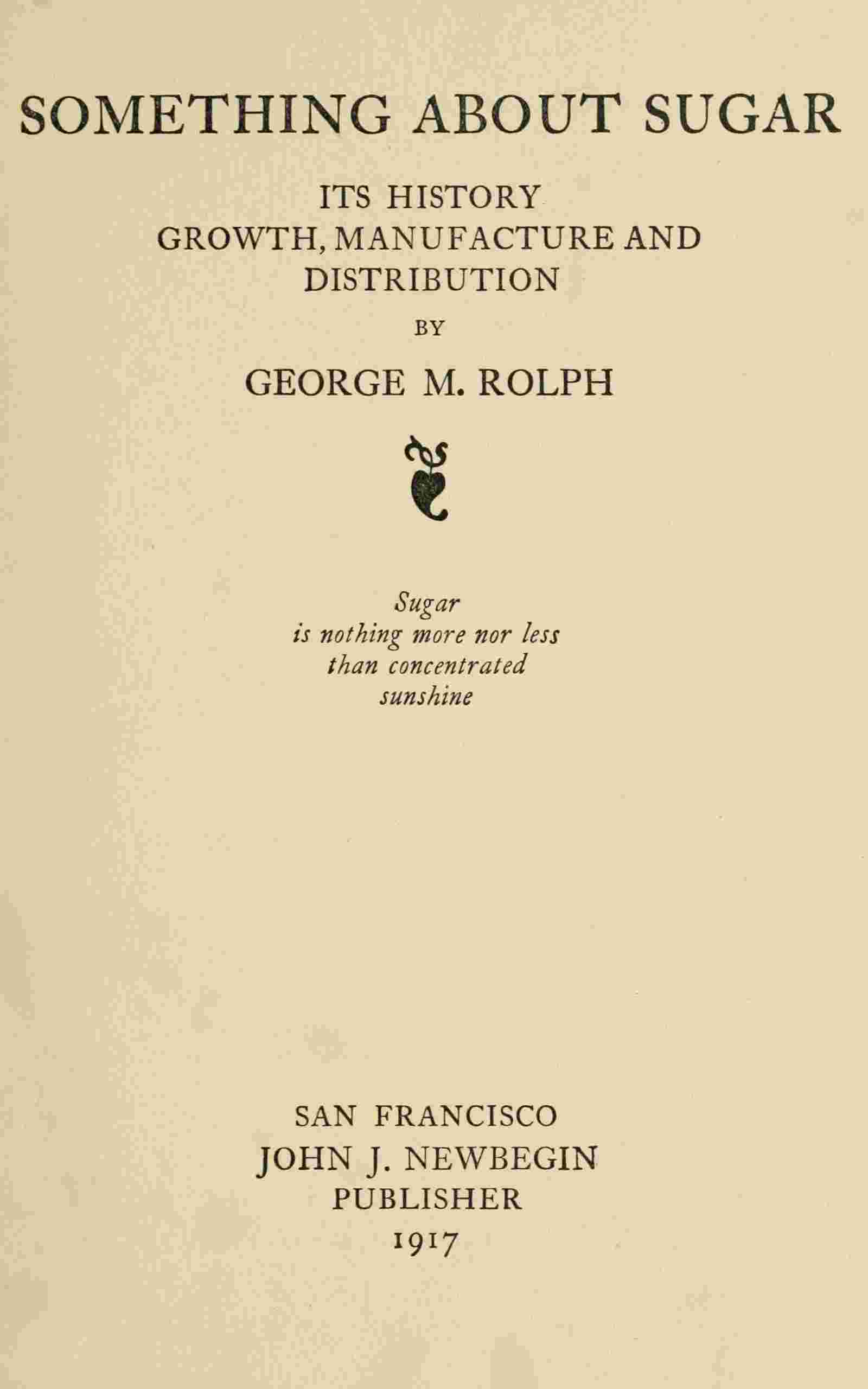 Something about sugar cover