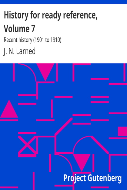 History for ready reference, Volume 7 cover