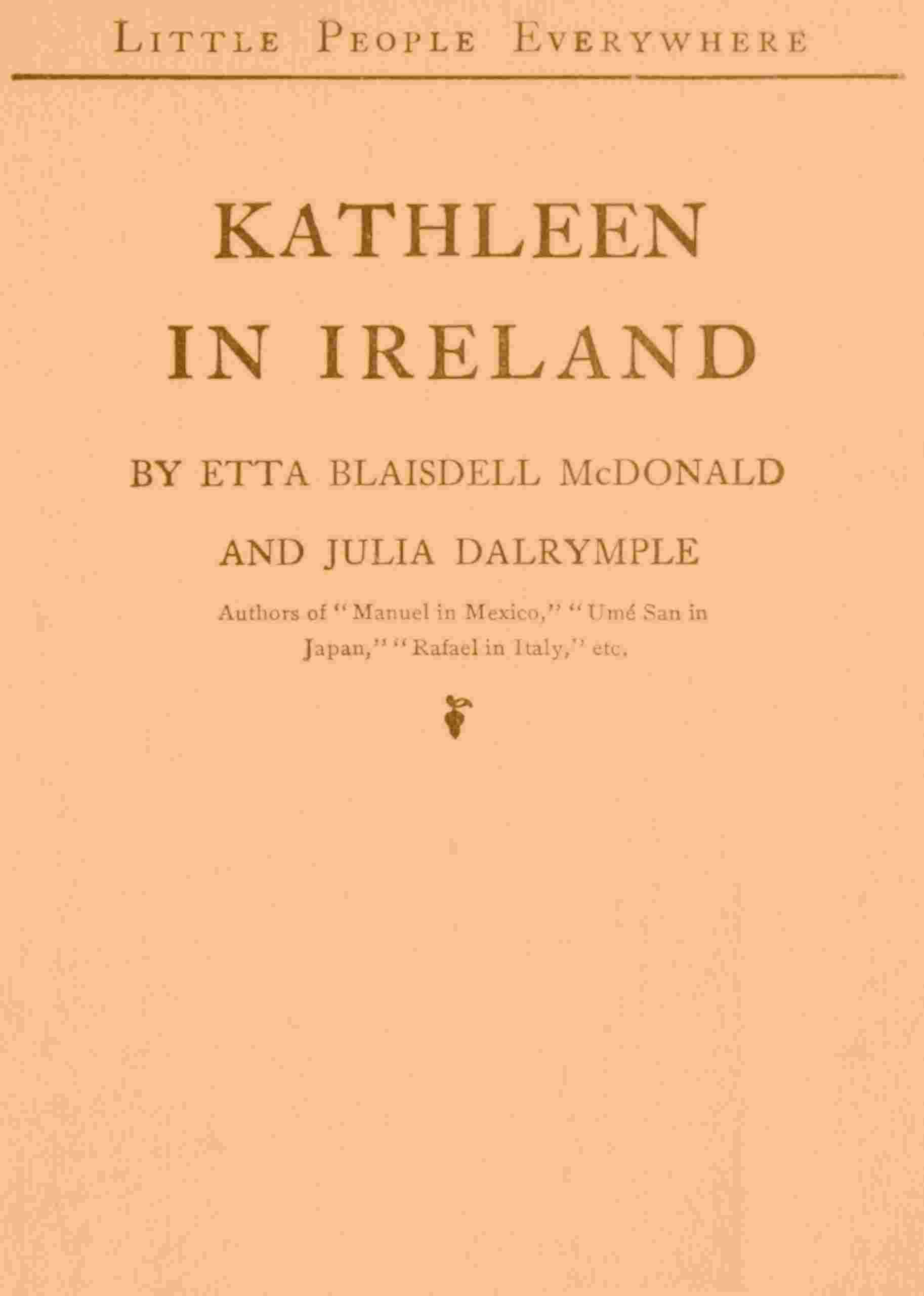 Kathleen in Ireland cover