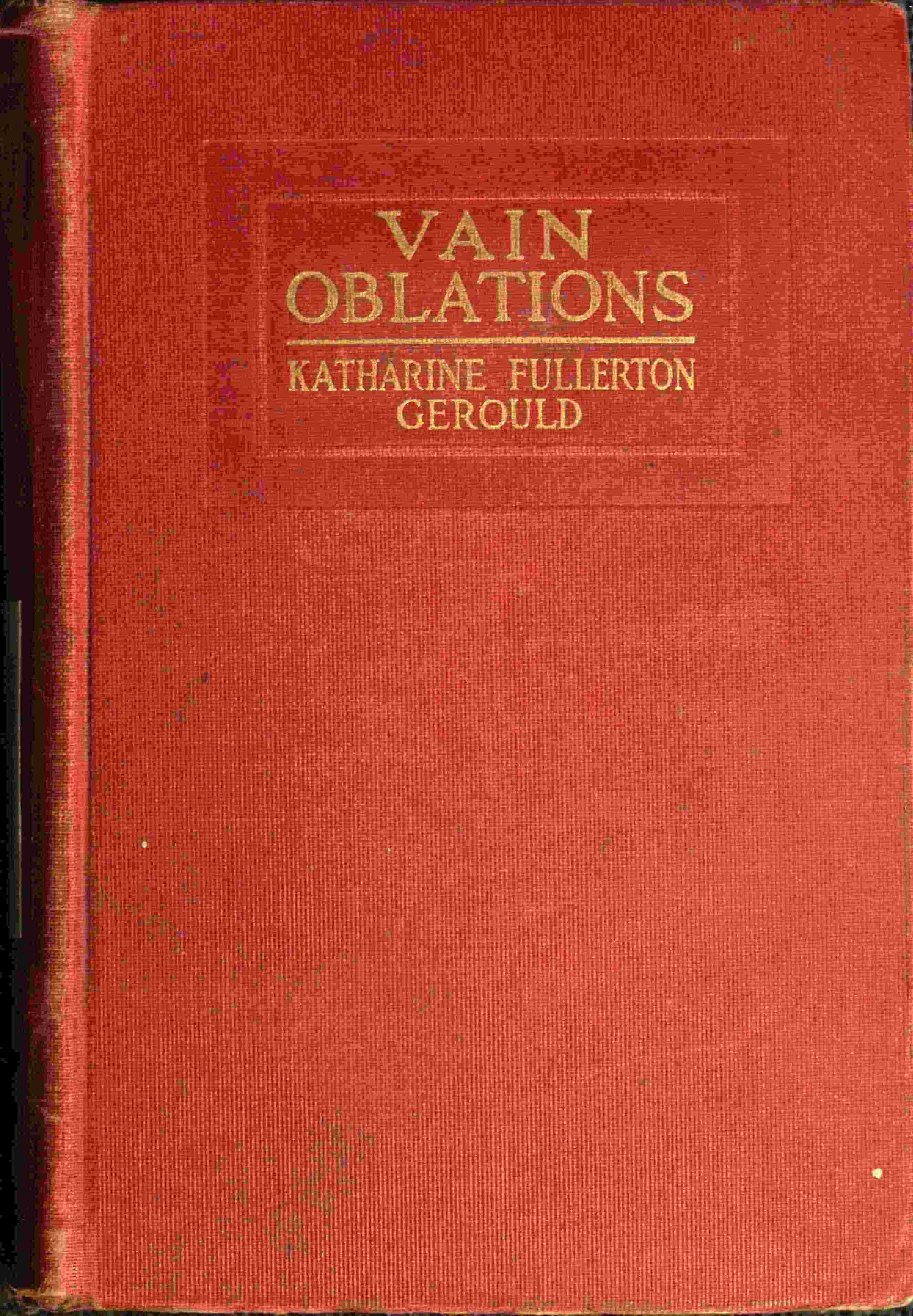 Vain oblations cover