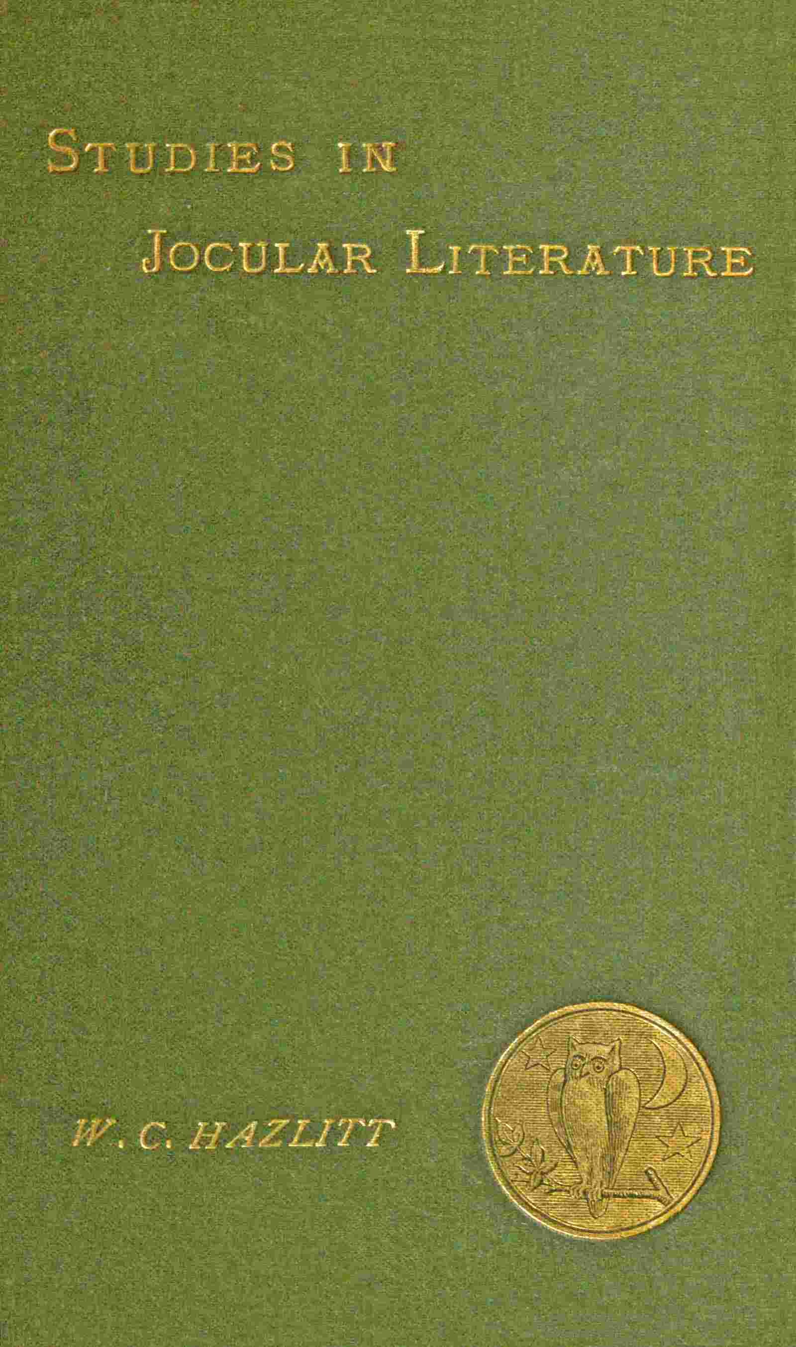 Studies in jocular literature cover