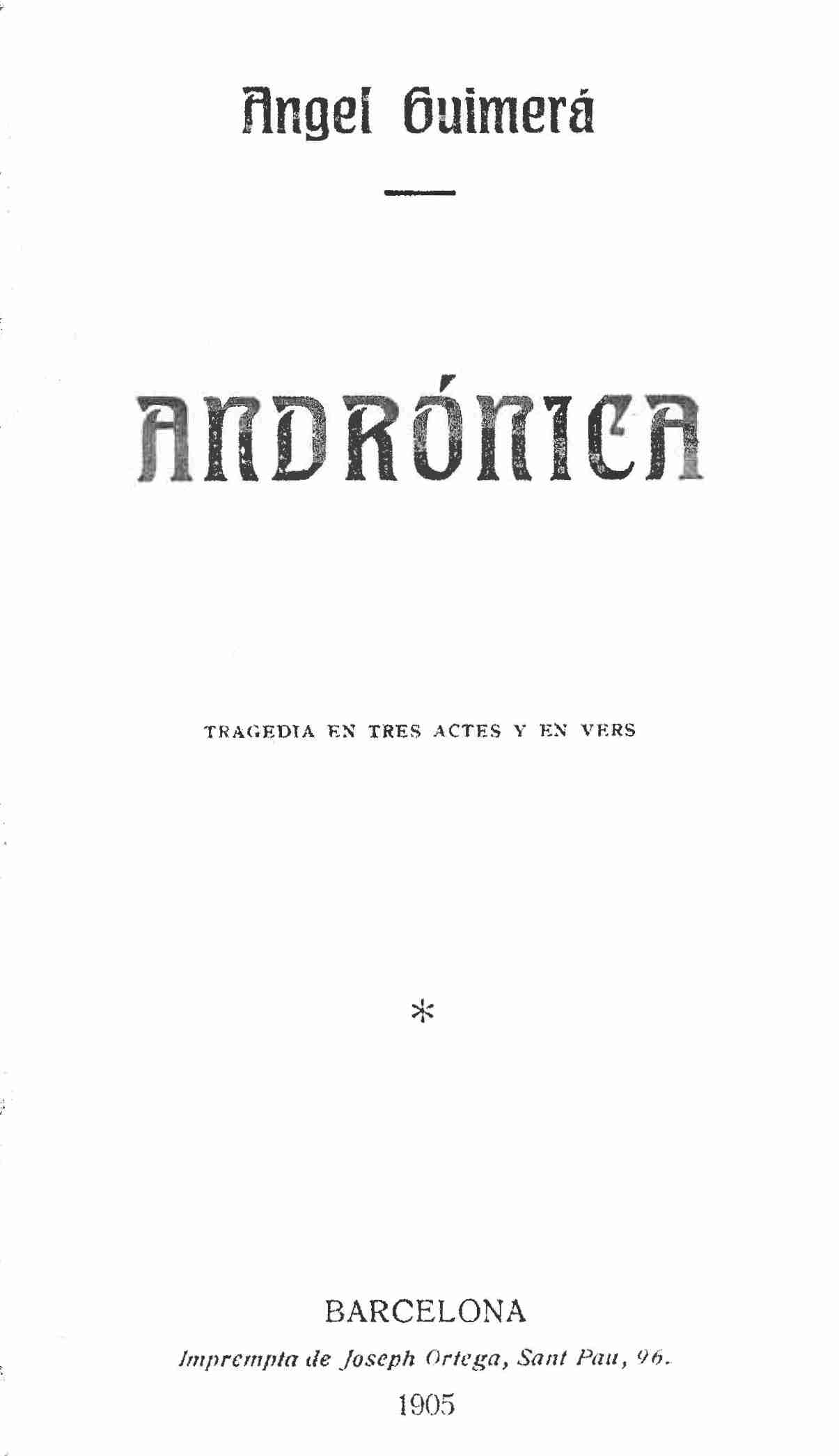 Andrónica cover