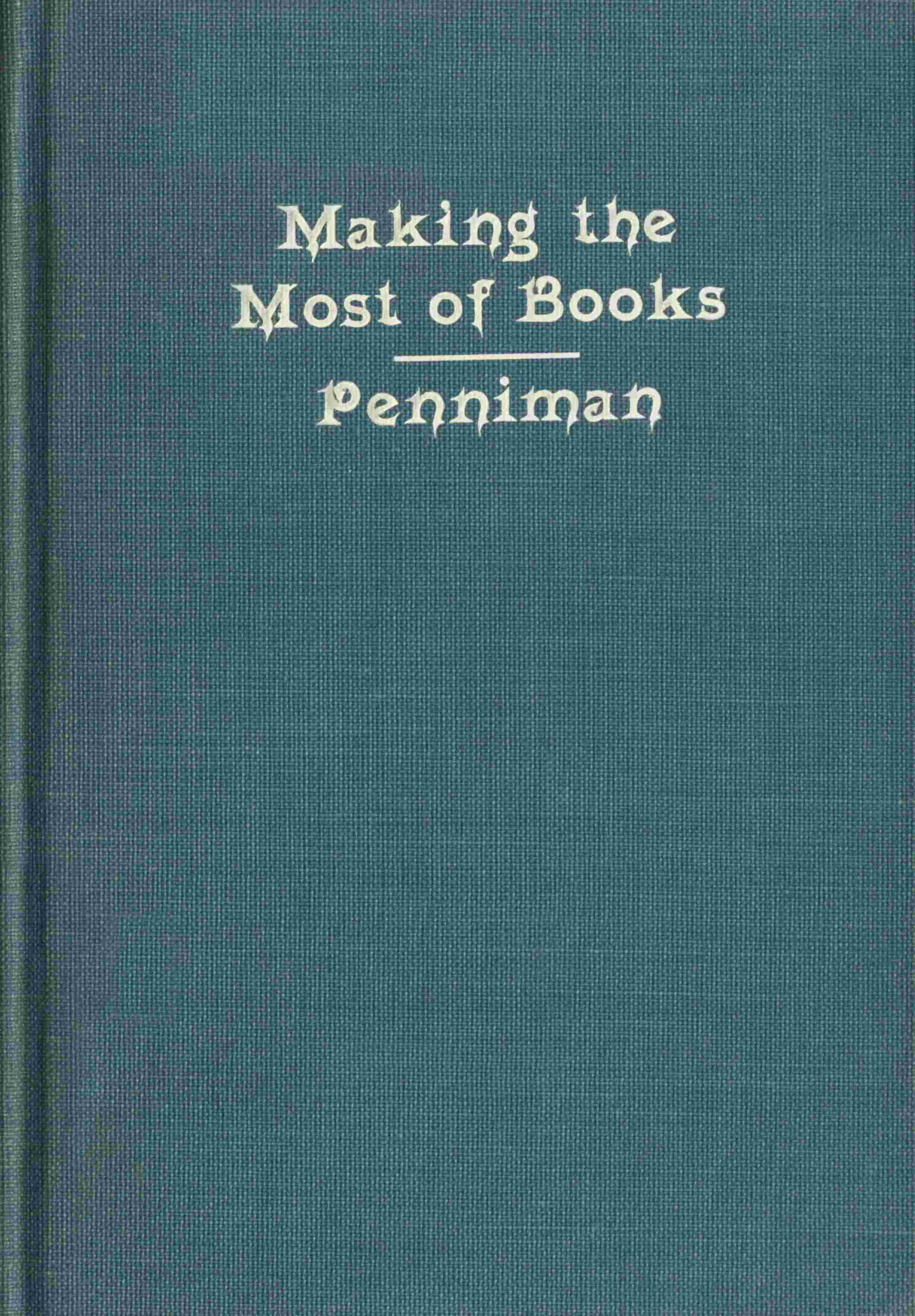 Books and how to make the most of them cover