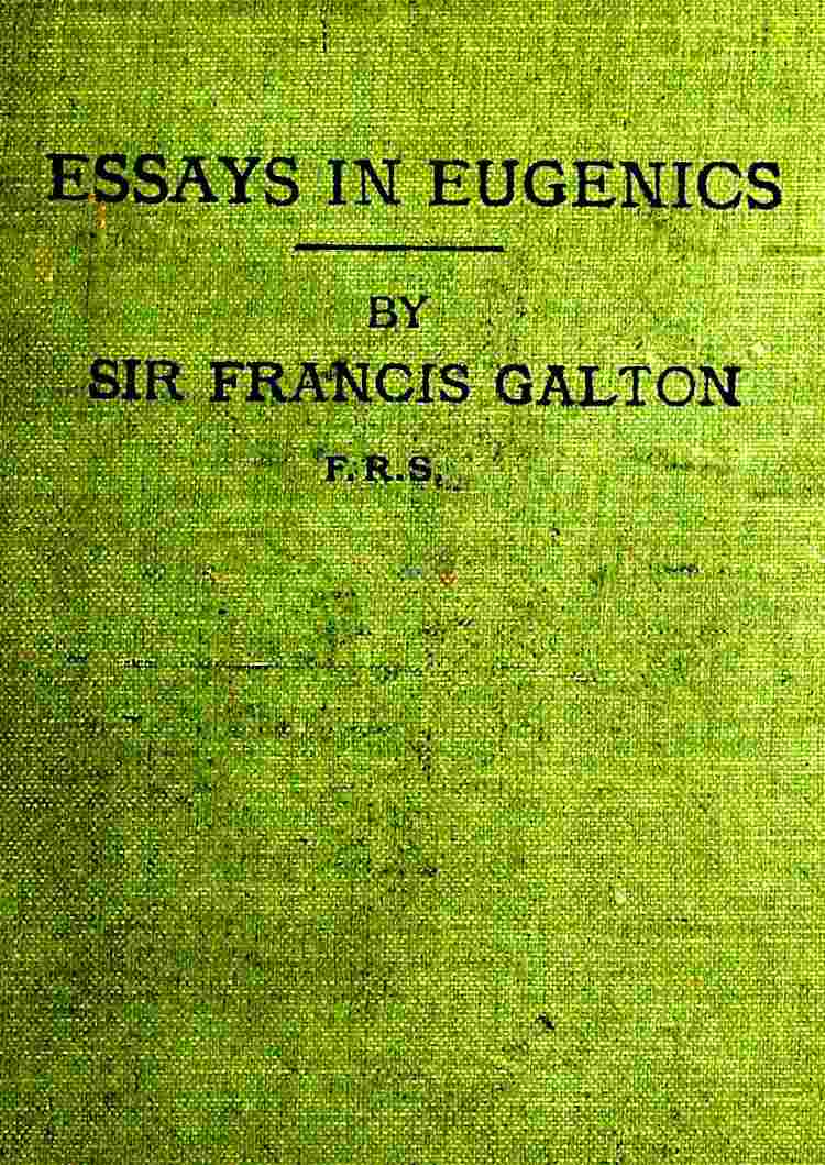 Essays in eugenics cover
