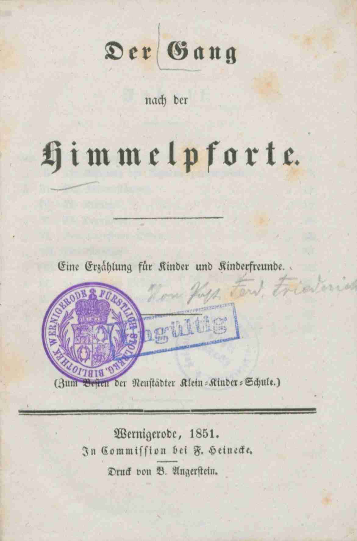 Der Gang nach der Himmelpforte cover