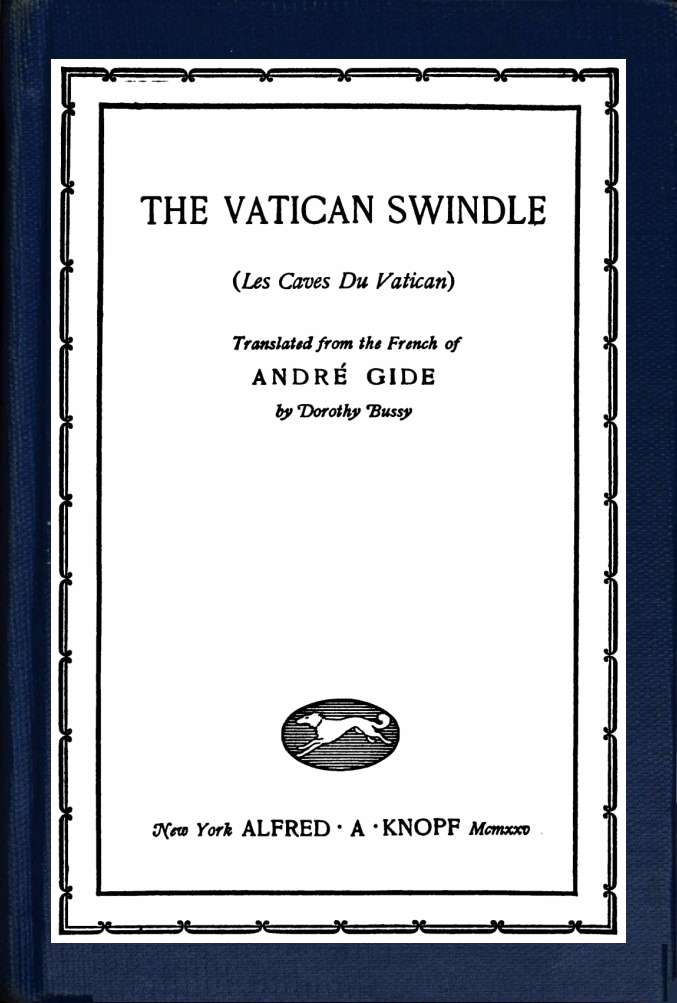 The Vatican swindle cover