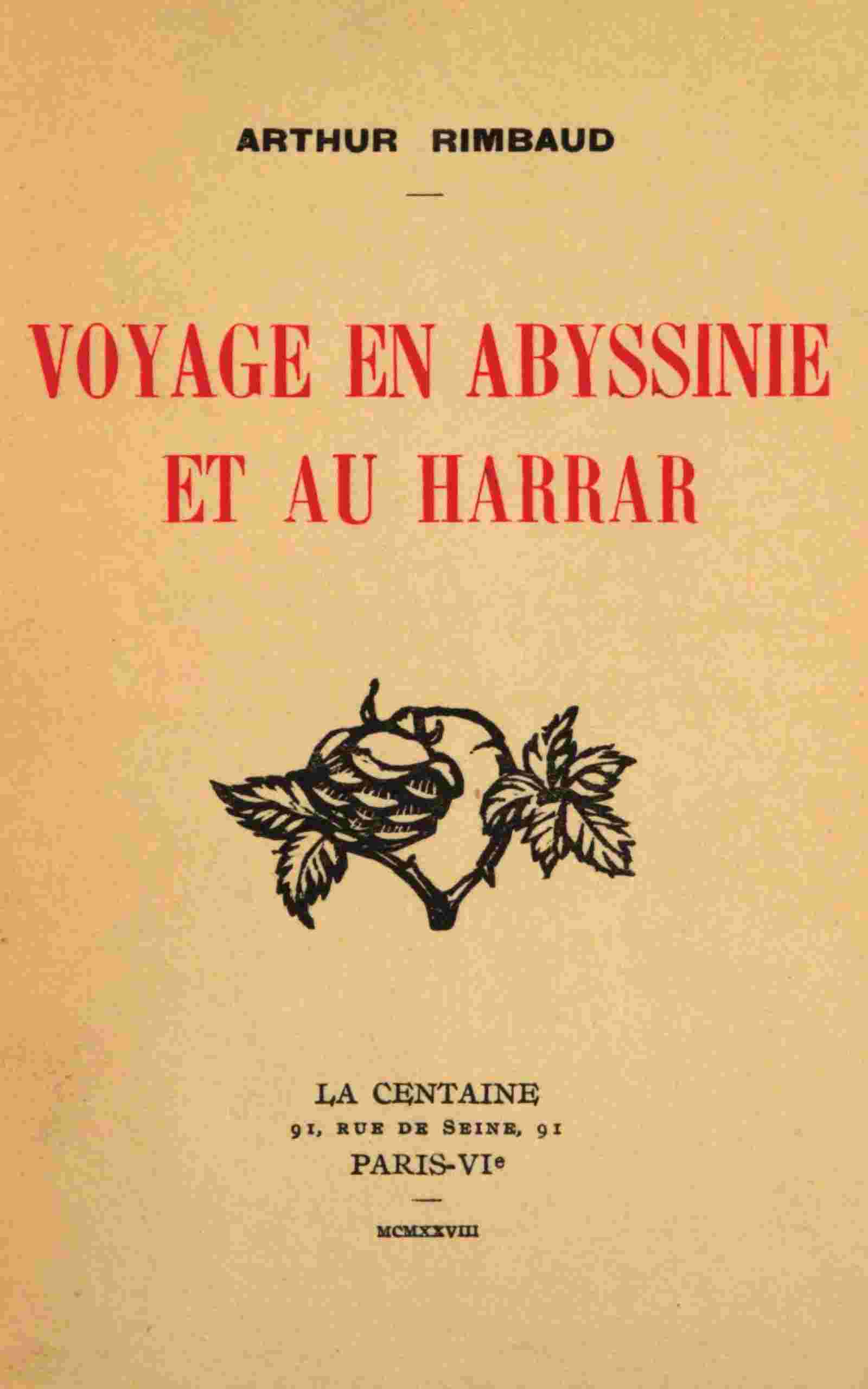 Voyage en Abyssinie et au Harrar cover