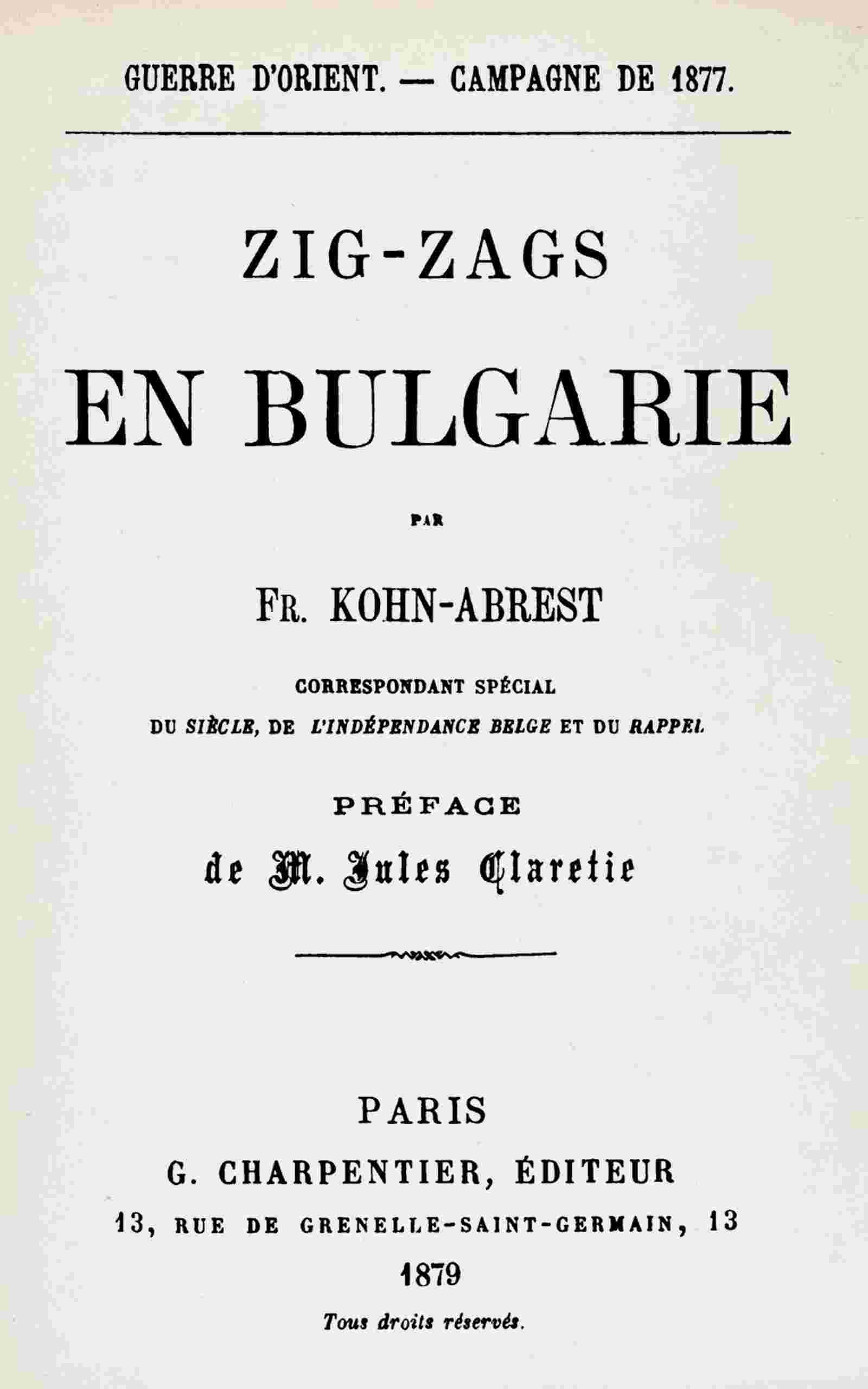 Zig-zags en Bulgarie cover