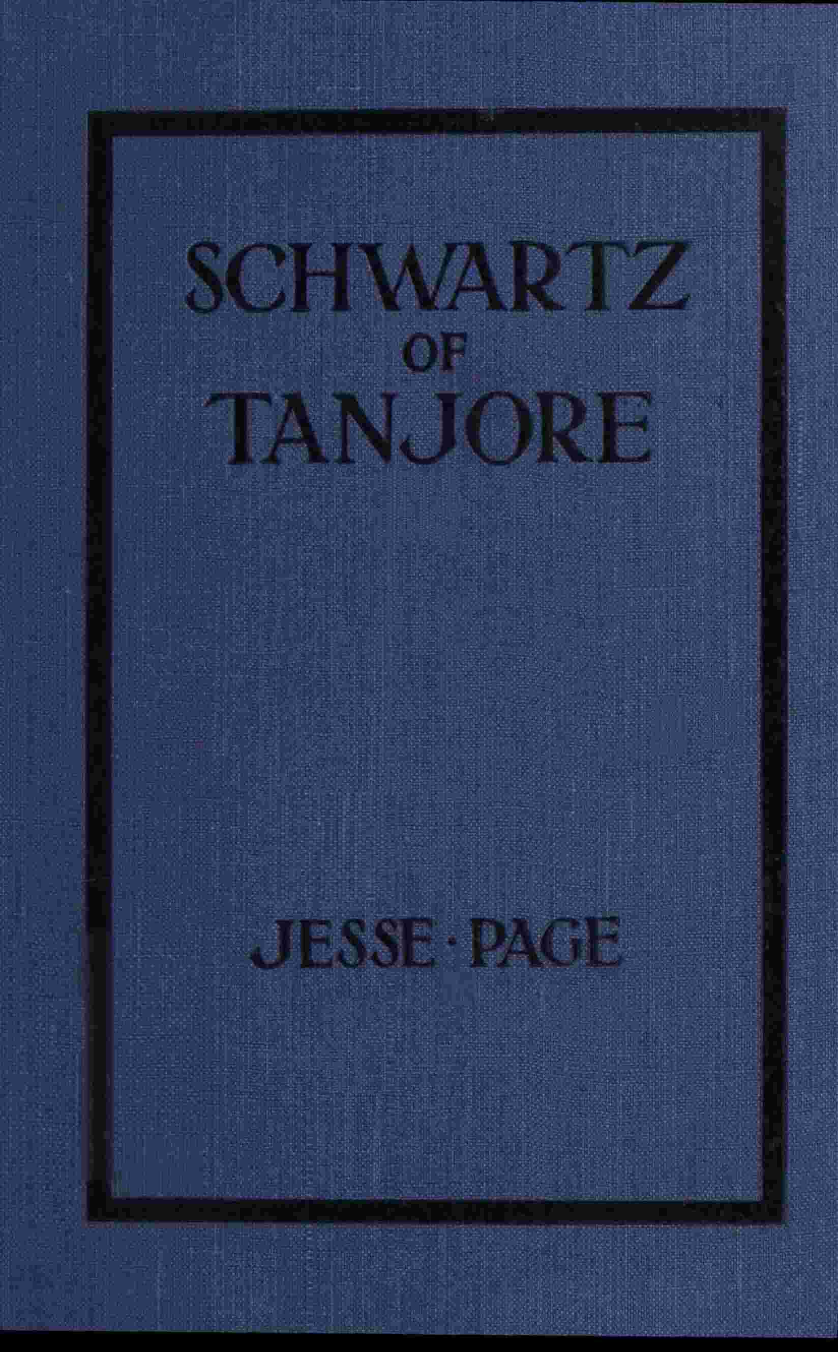 Schwartz of Tanjore cover