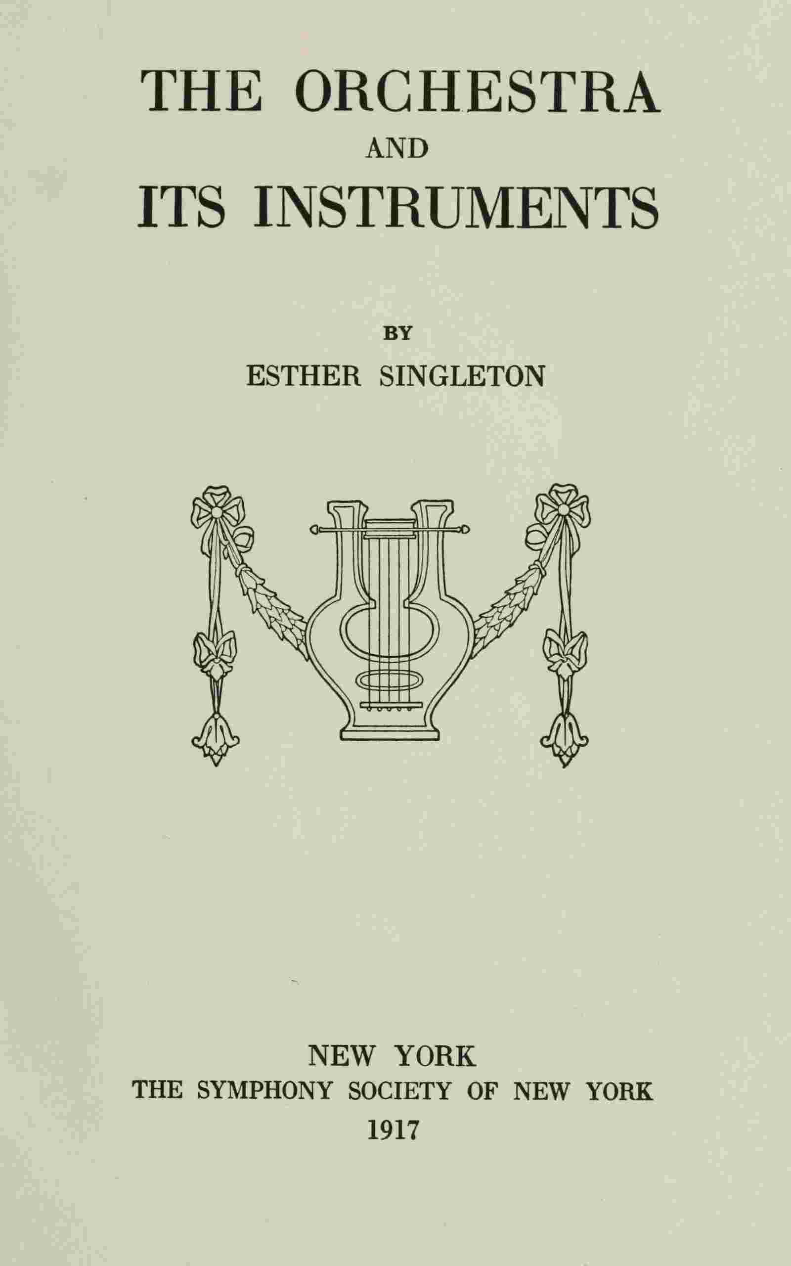 The orchestra and its instruments cover