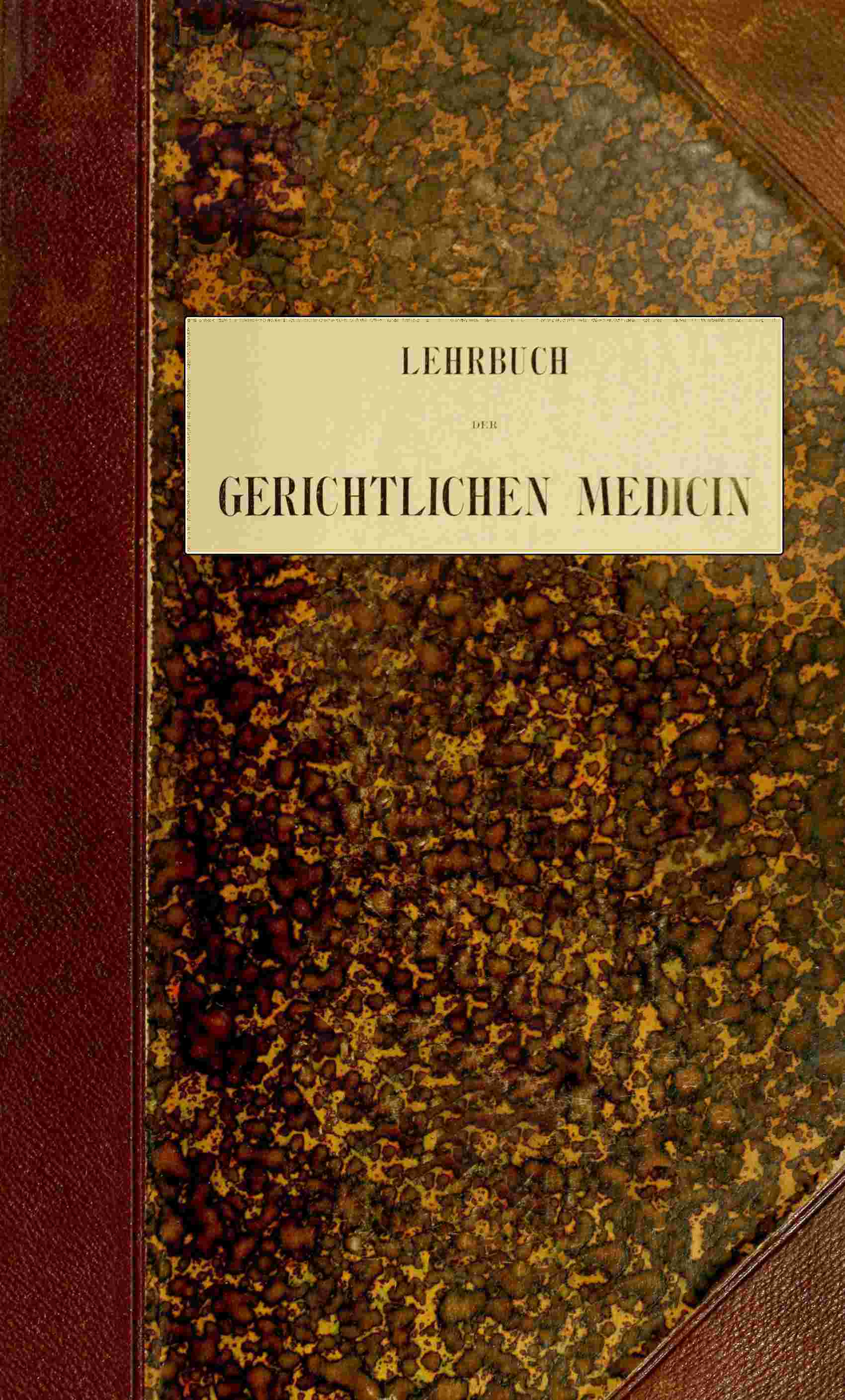 Lehrbuch der Gerichtlichen Medicin cover