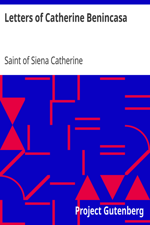 Letters of Catherine Benincasa cover