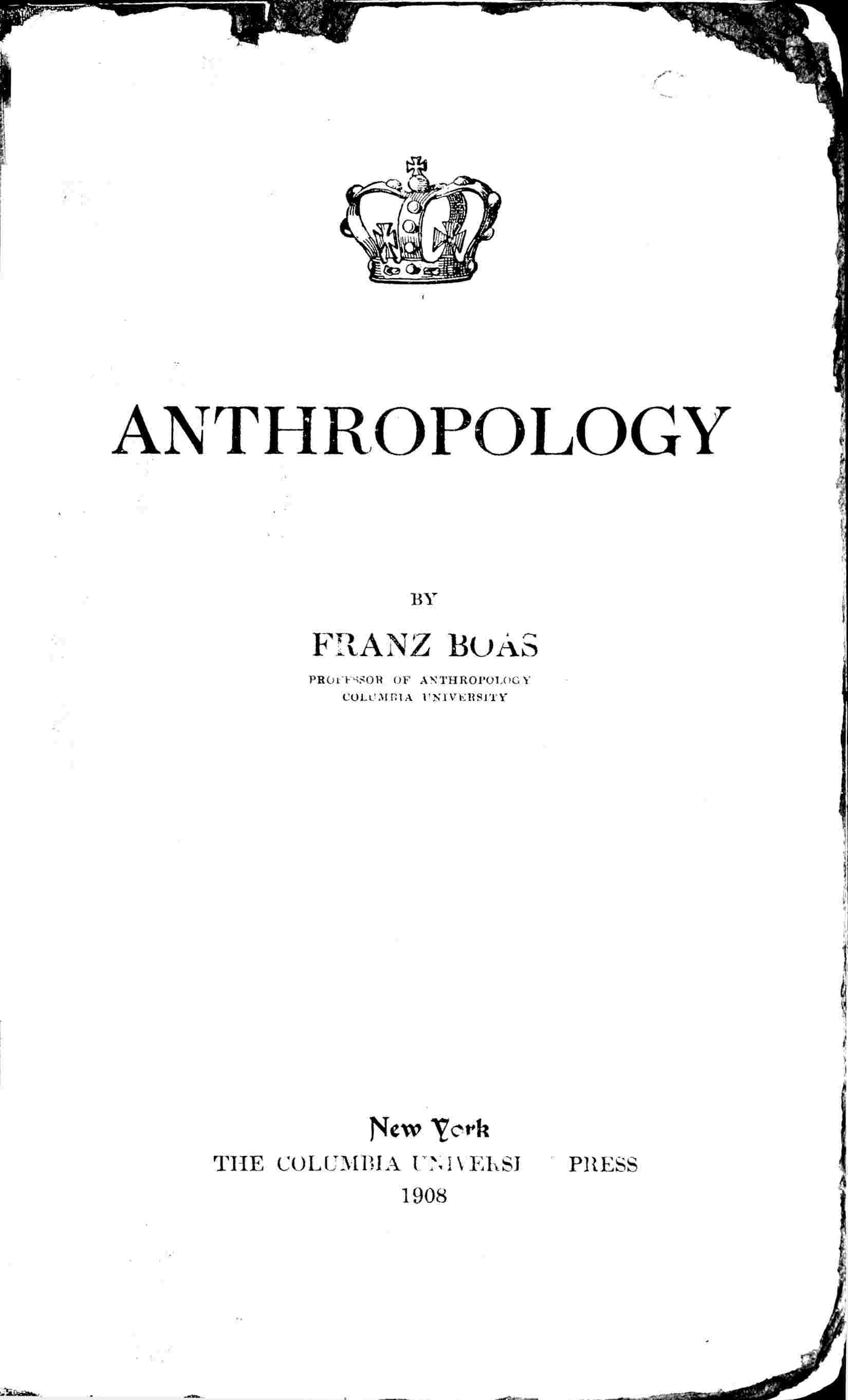 Anthropology cover